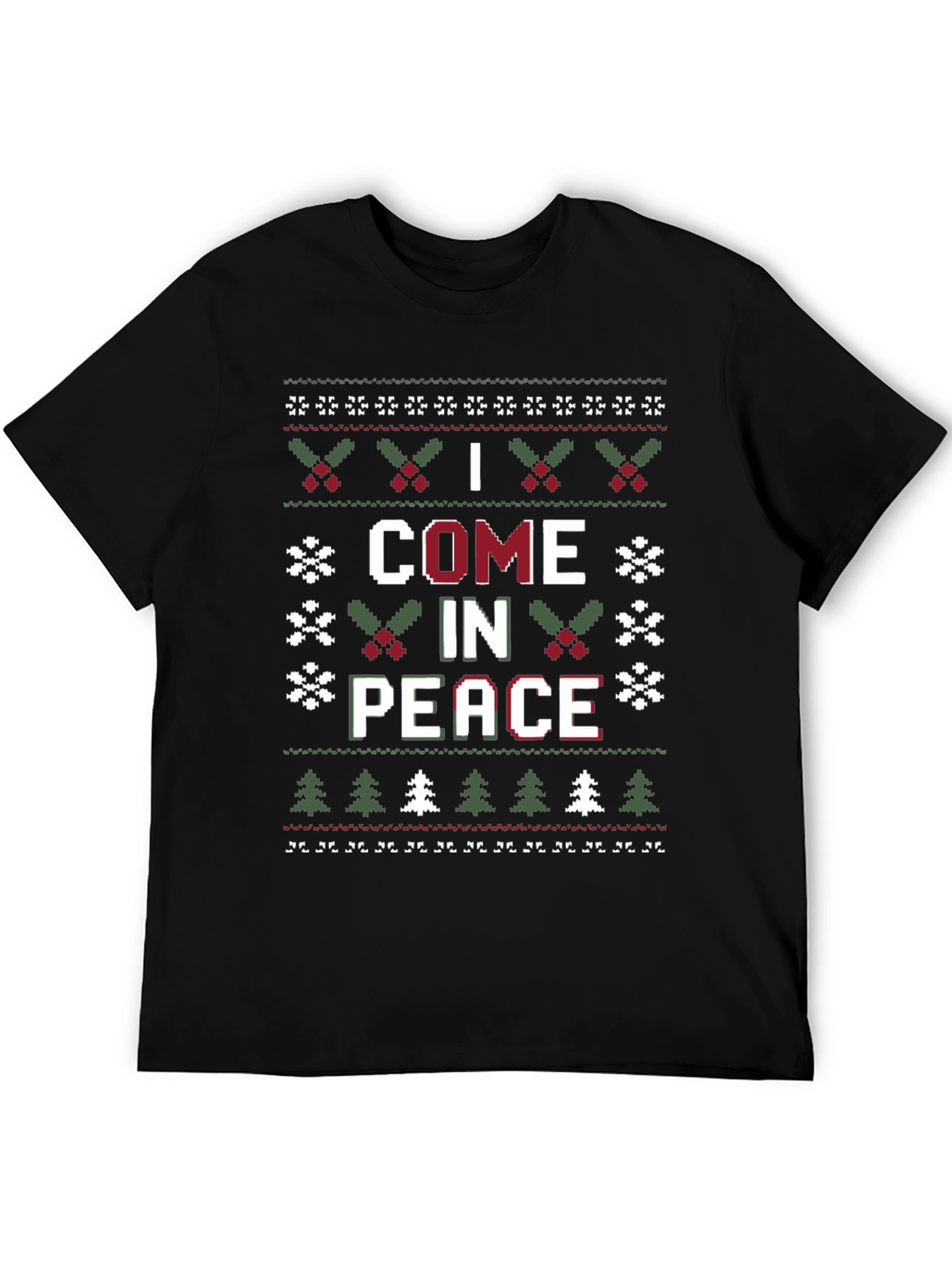 I Come in Peace Ugly Christmas Sweater T-Shirt
