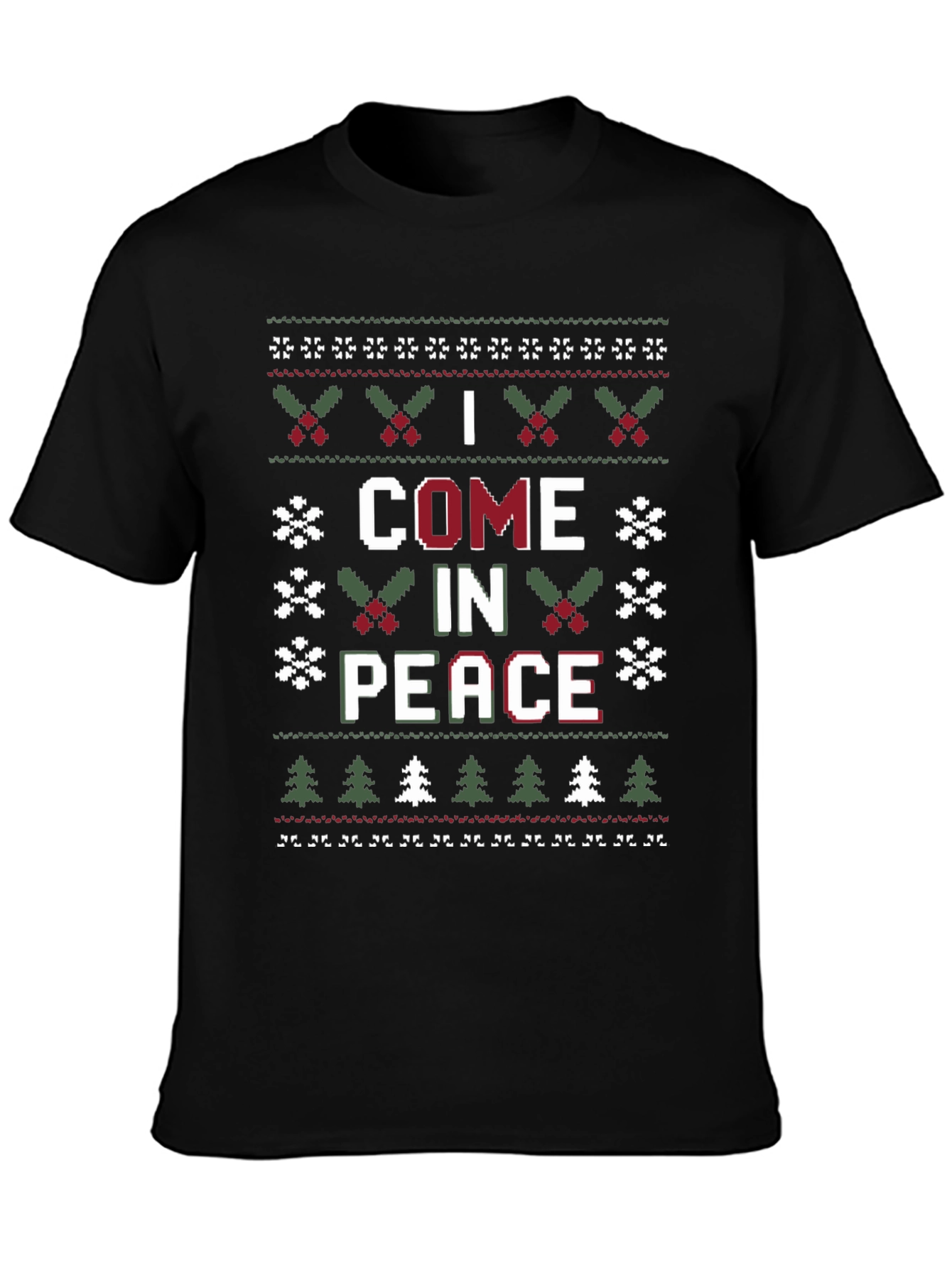I Come in Peace Ugly Christmas Sweater T-Shirt