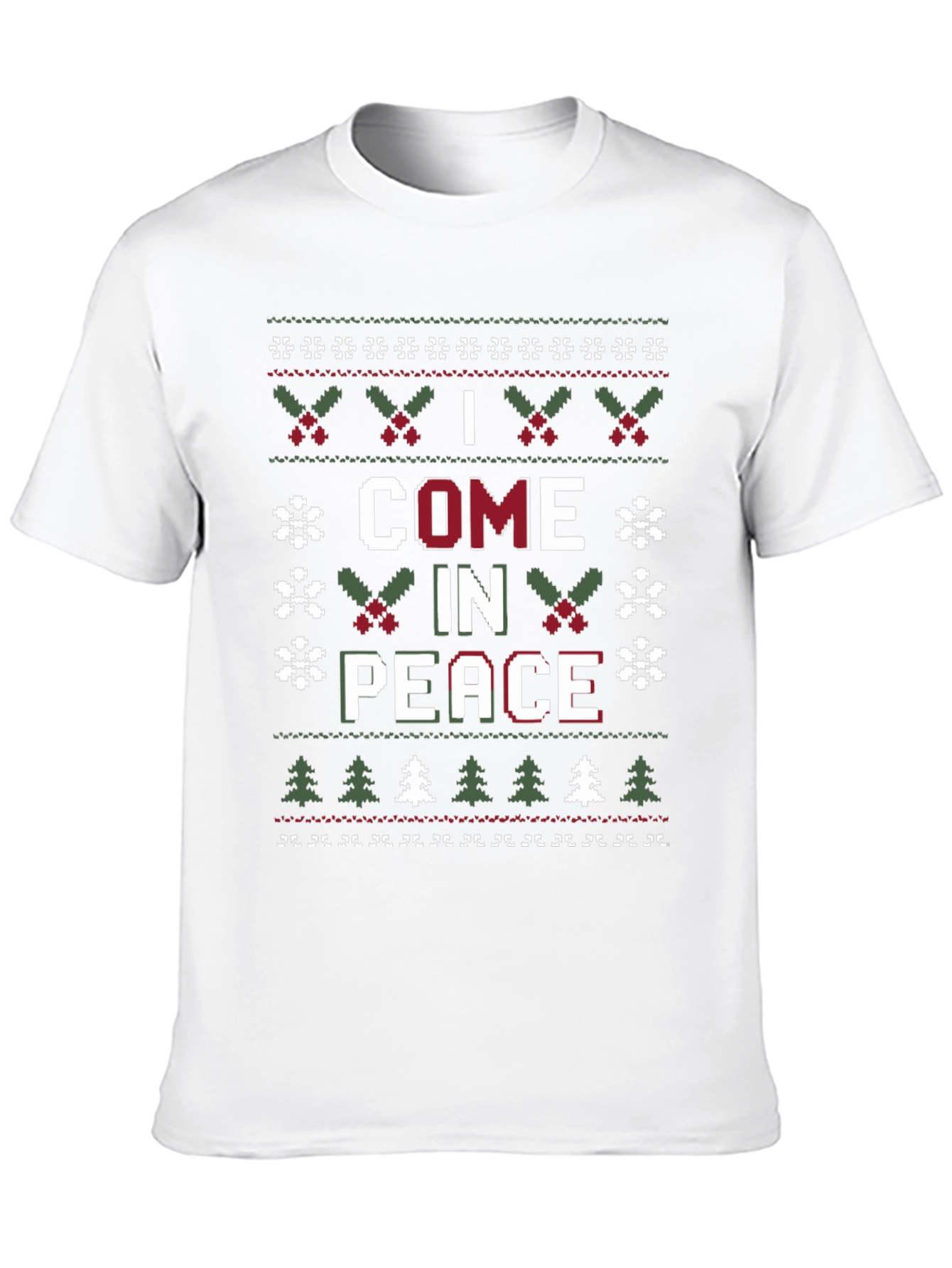 I Come in Peace Ugly Christmas Sweater T-Shirt