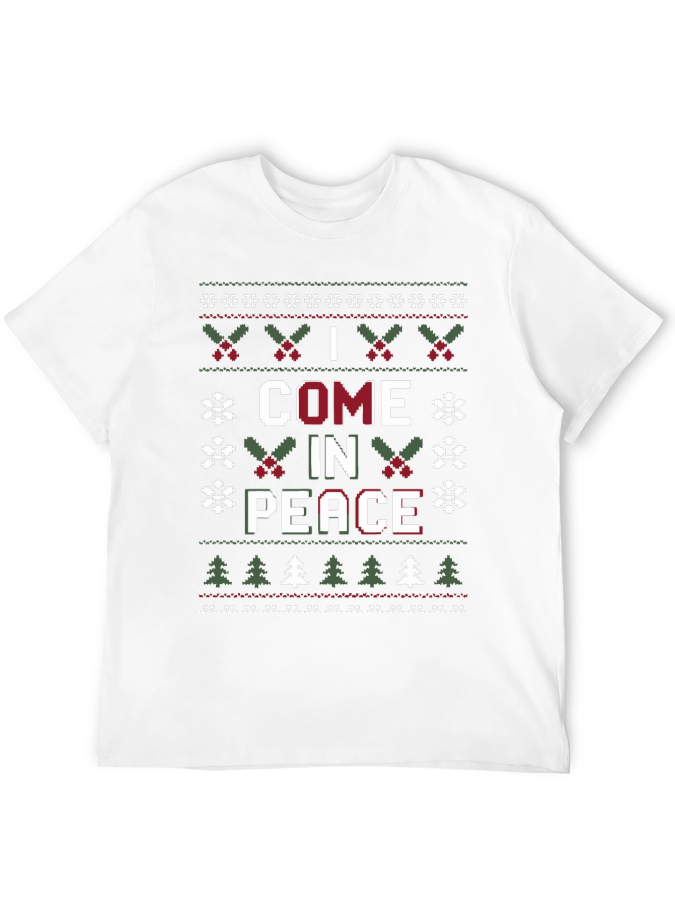 I Come in Peace Ugly Christmas Sweater T-Shirt