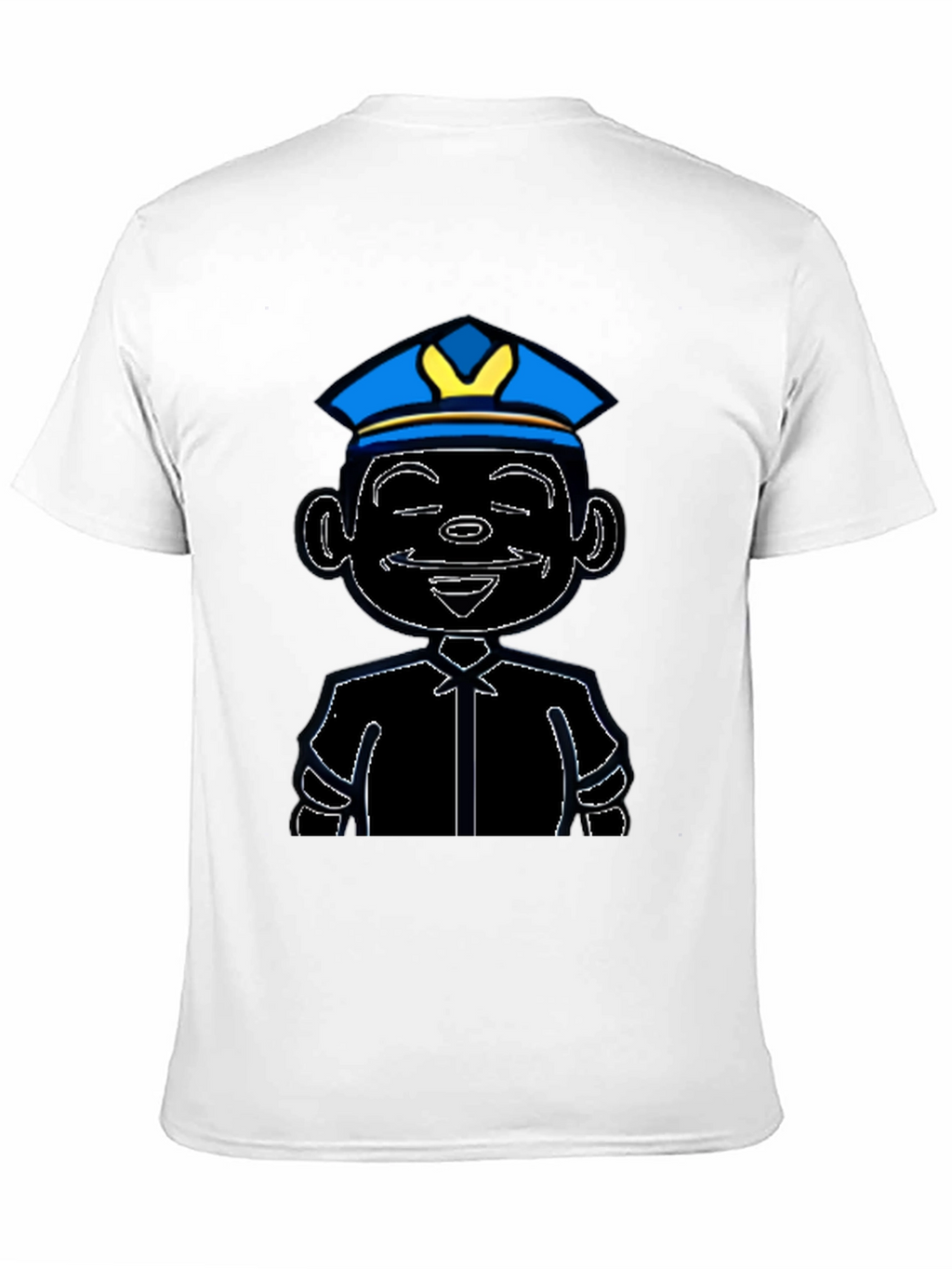 Cartoon Cop T-Shirt - Graphic Print Tee