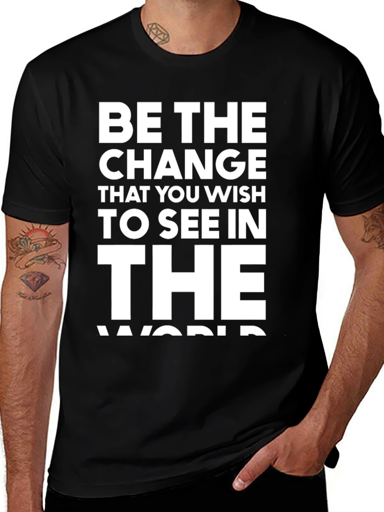 Be the Change T-Shirt - Inspirational Graphic Tee