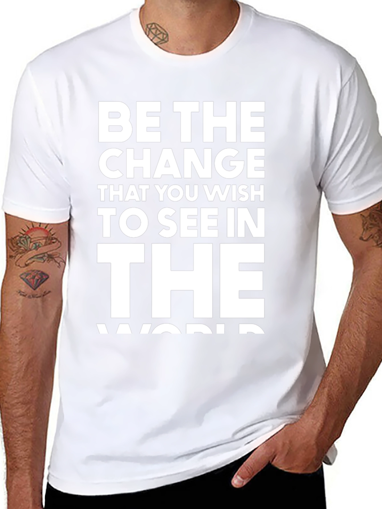 Be the Change T-Shirt - Inspirational Graphic Tee