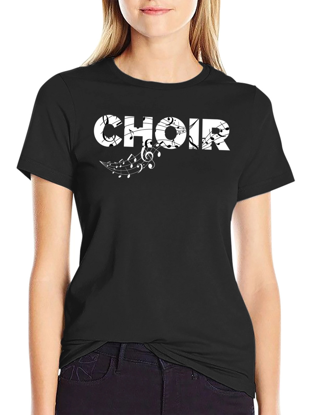 Choir Music Notes Graphic T-Shirt