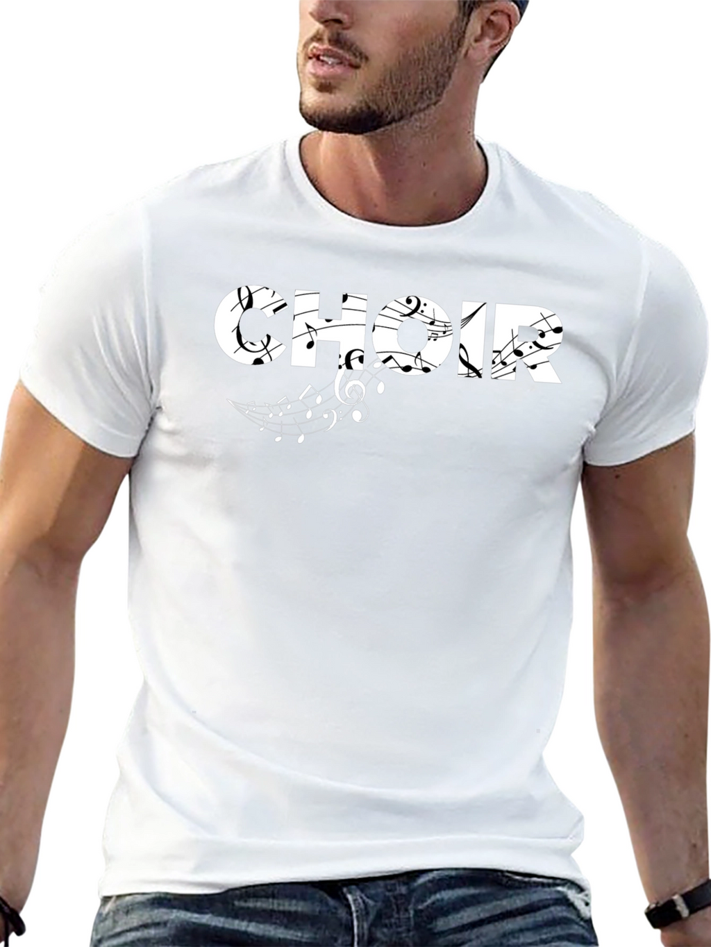 Choir Music Notes Graphic T-Shirt
