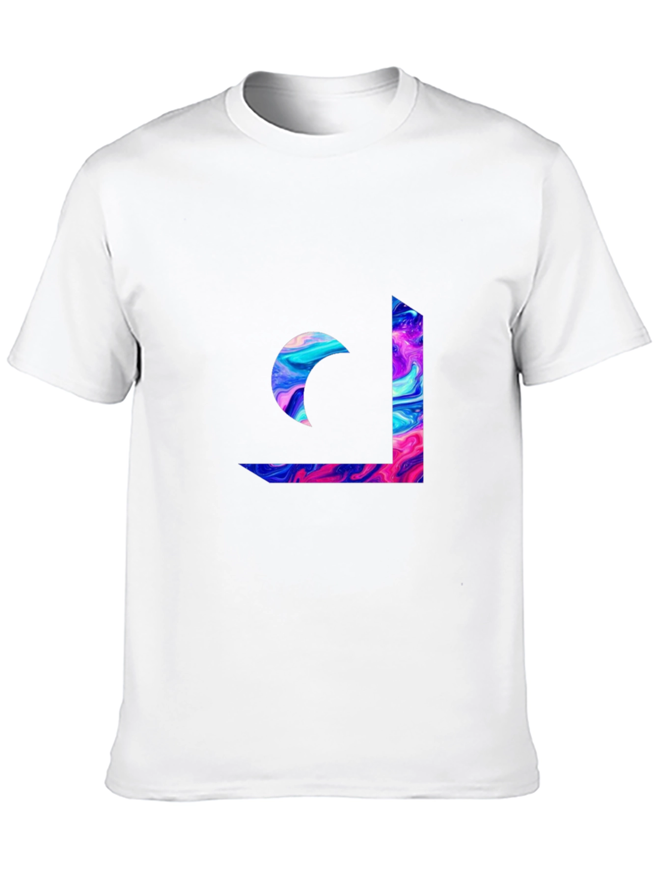 Abstract Swirl Graphic Tee - Modern Casual Style