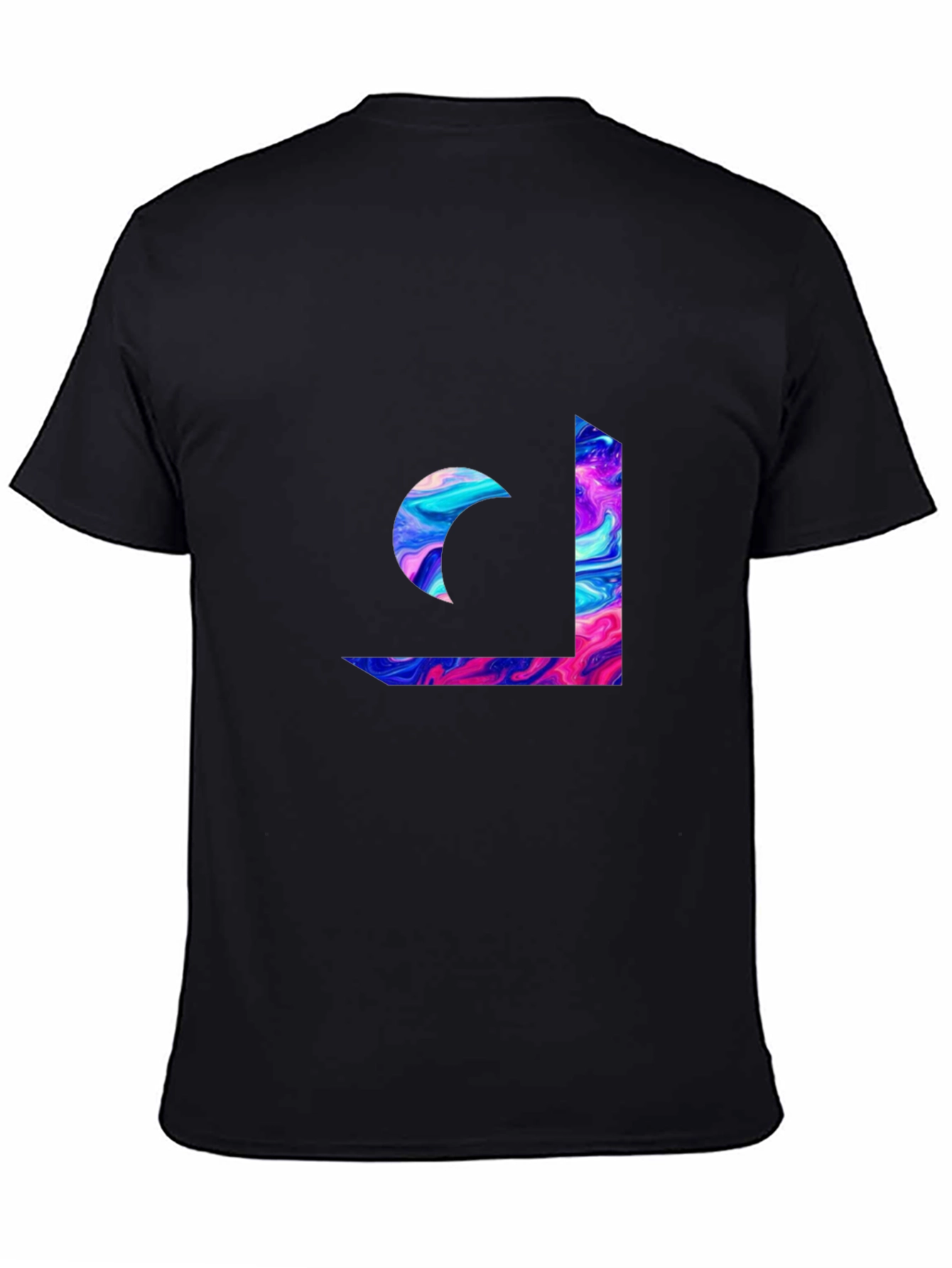 Abstract Swirl Graphic Tee - Modern Casual Style
