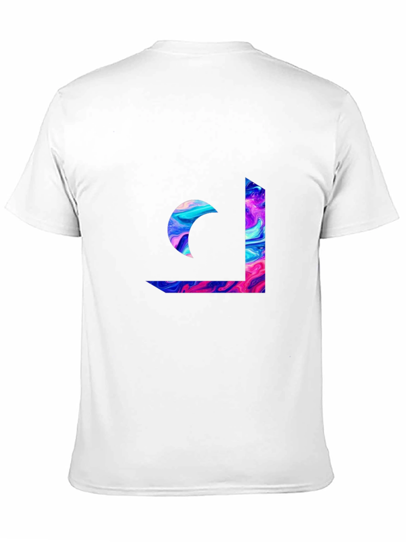 Abstract Swirl Graphic Tee - Modern Casual Style