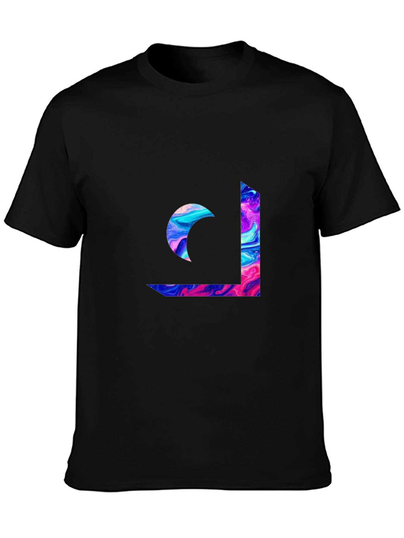 Abstract Swirl Graphic Tee - Modern Casual Style