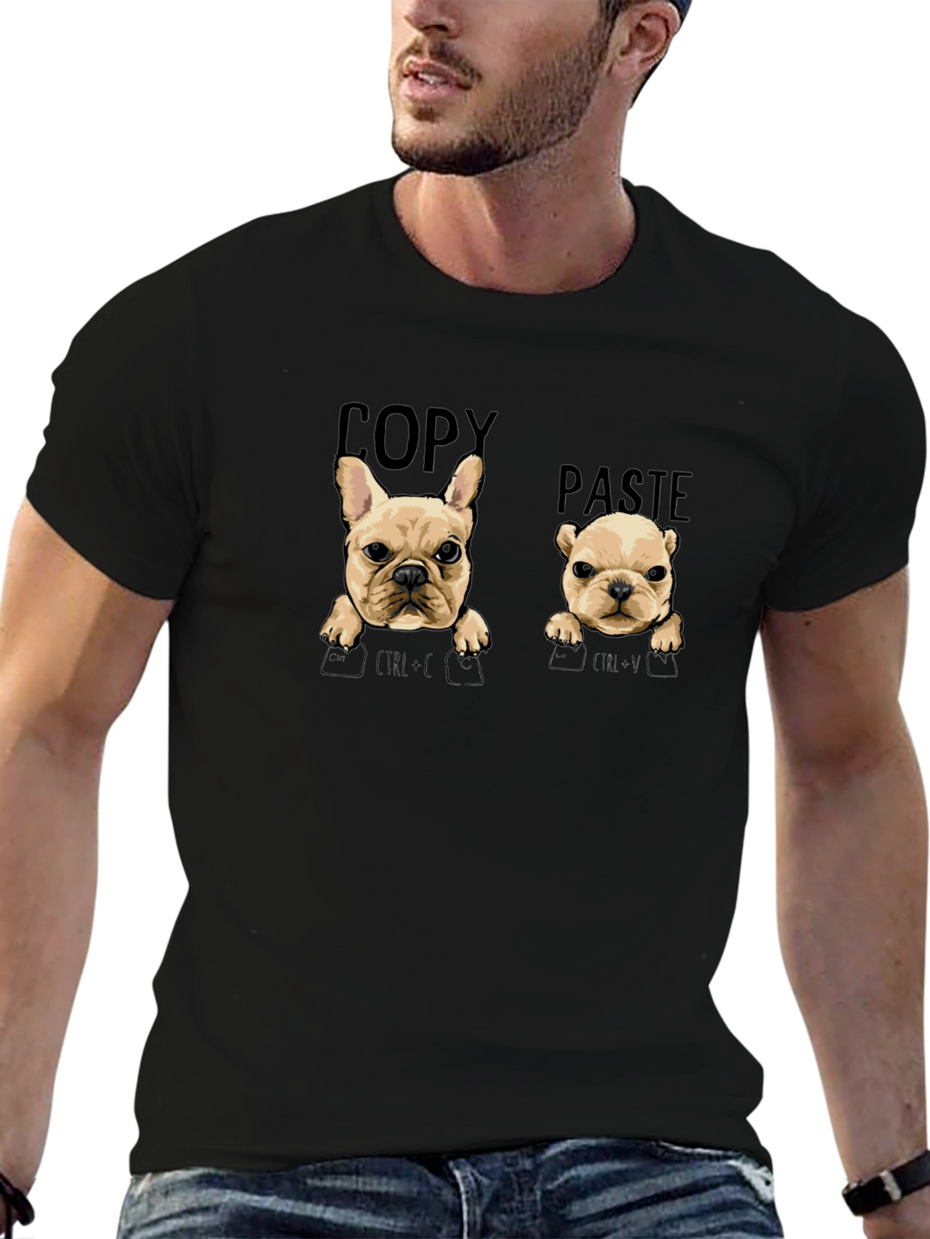 Copy Paste Bulldog Graphic Tee