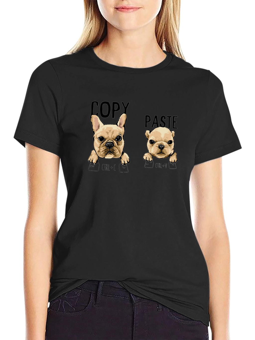 Copy Paste Bulldog Graphic Tee