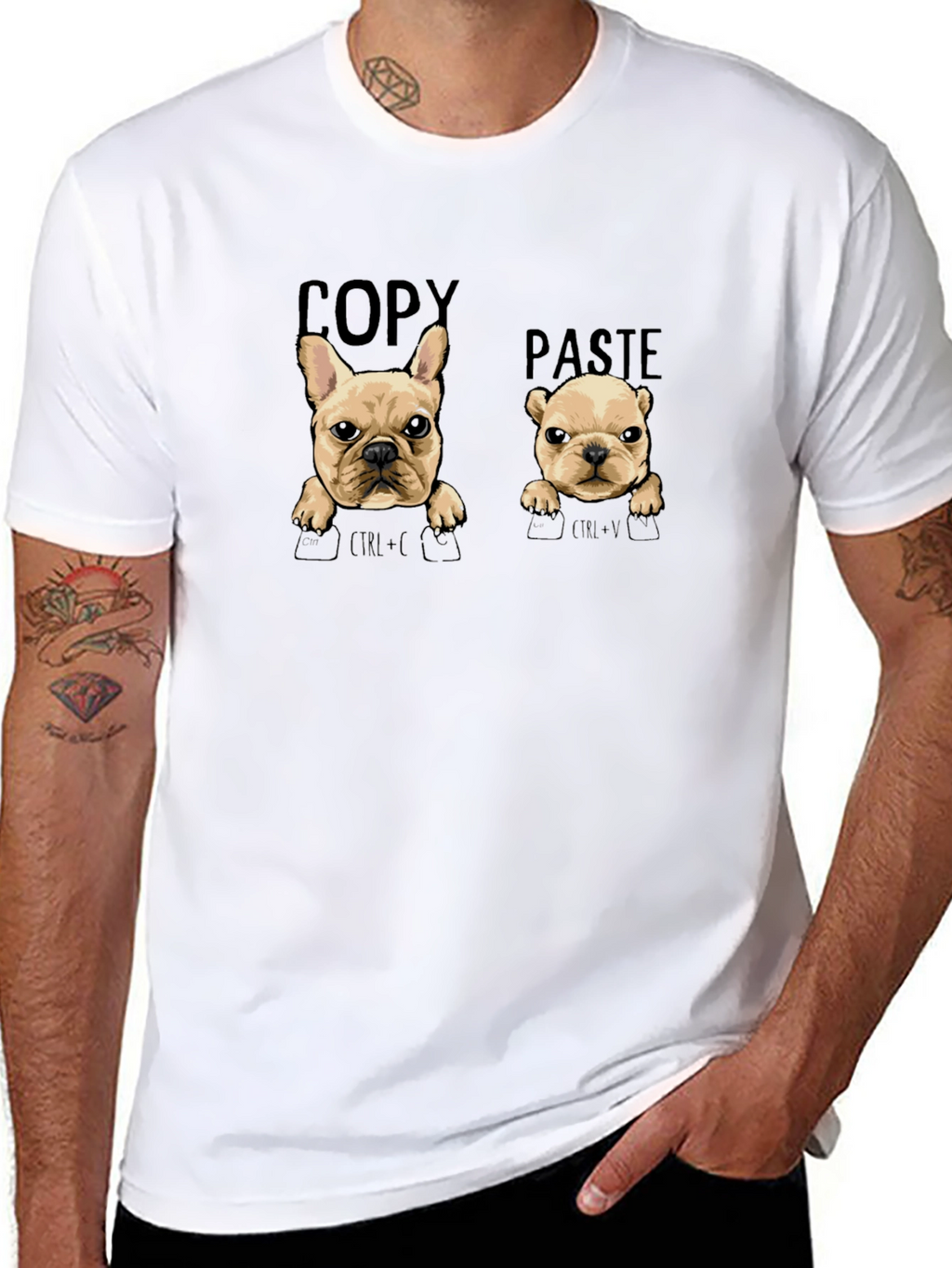 Copy Paste Bulldog Graphic Tee