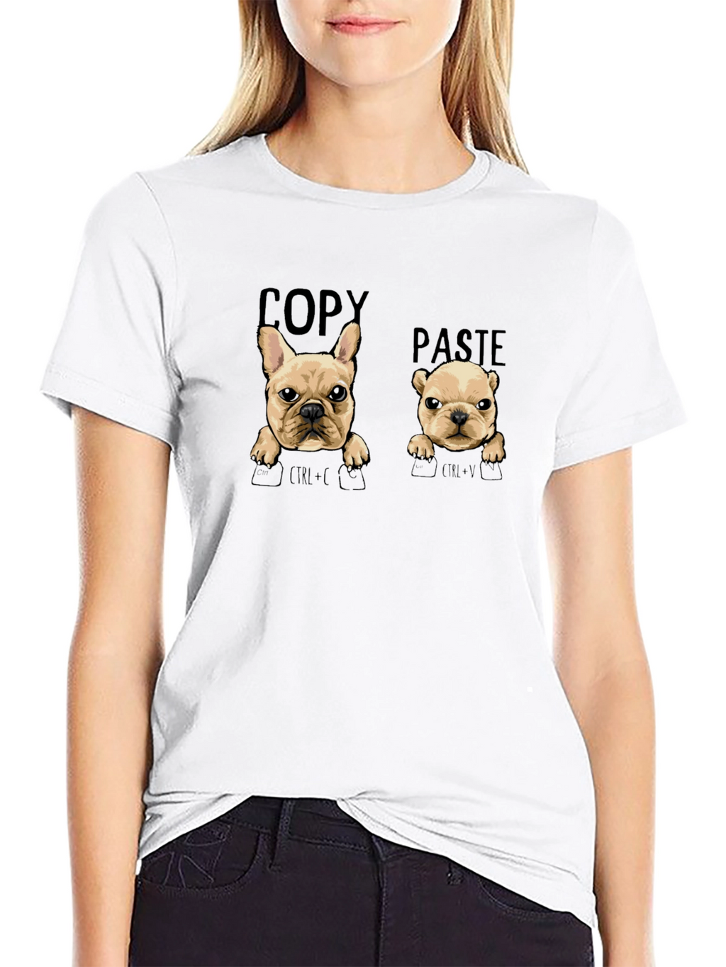 Copy Paste Bulldog Graphic Tee