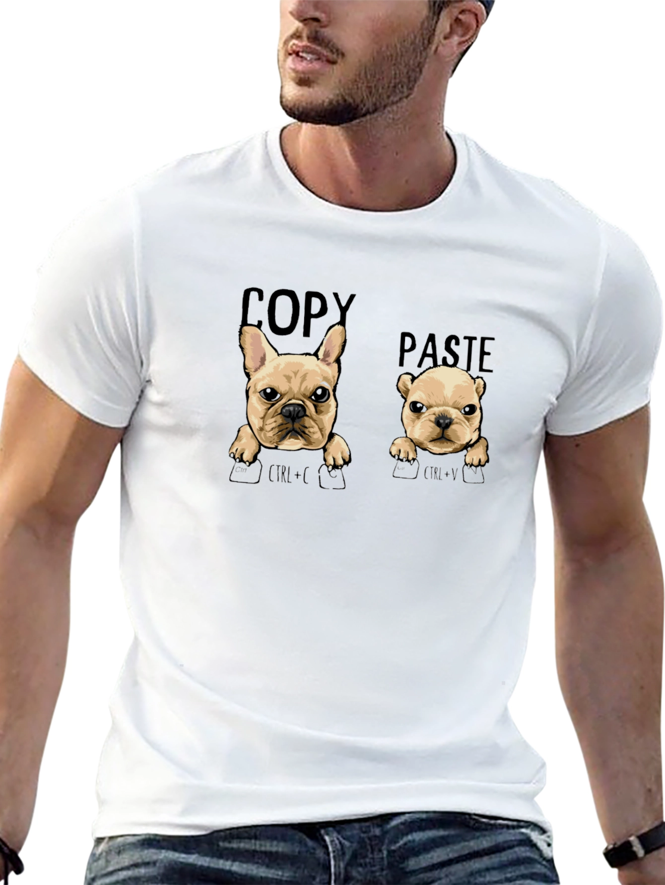 Copy Paste Bulldog Graphic Tee