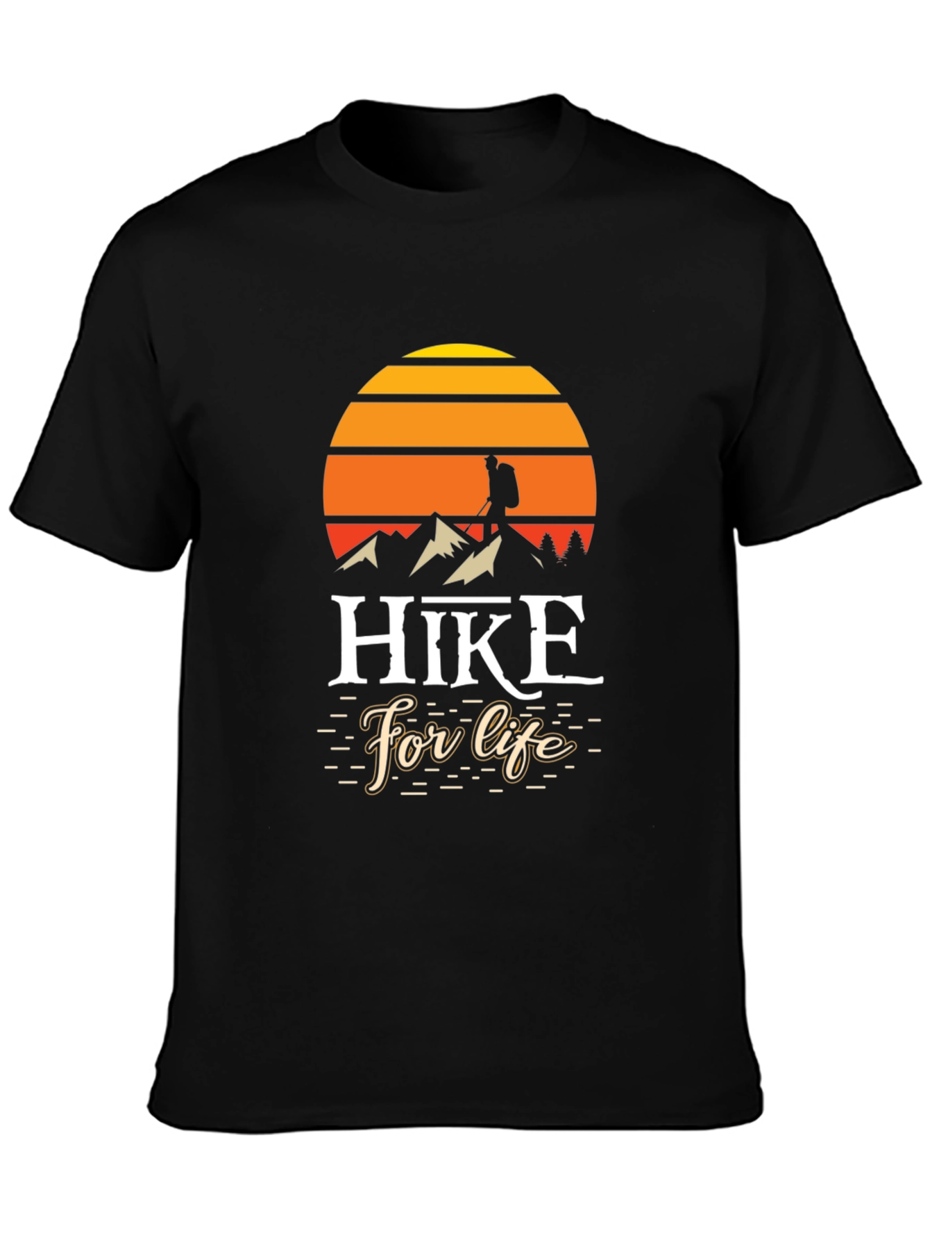 Hike for Life Graphic T-Shirt - Outdoor Adventure