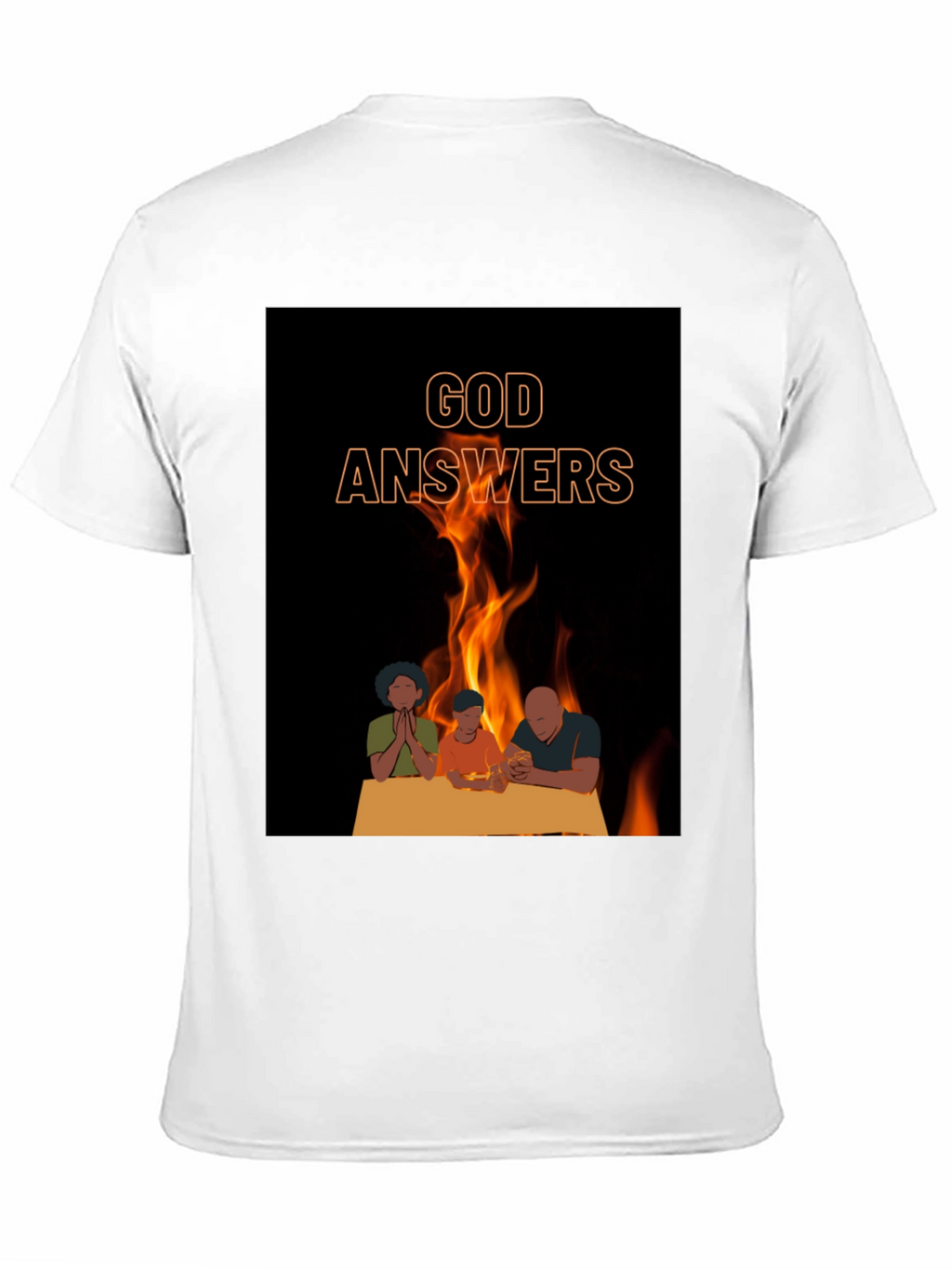 God Answers Graphic Tee - Family Prayer