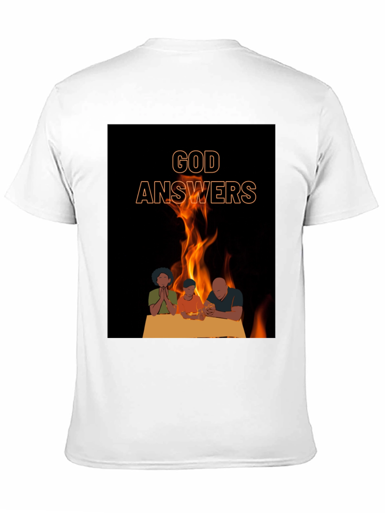 God Answers Graphic Tee - Family Prayer