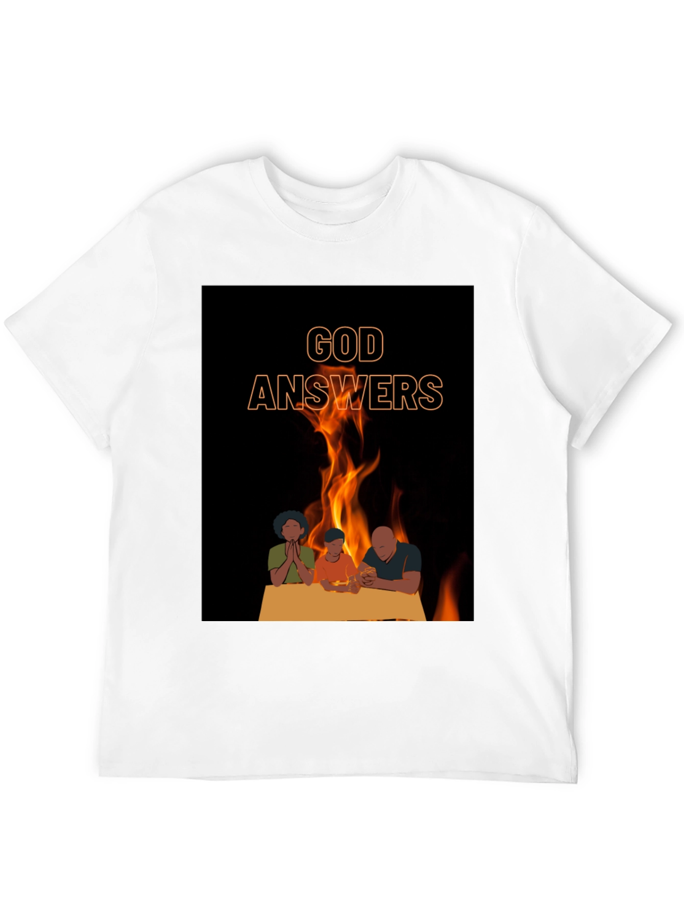 God Answers Graphic Tee - Family Prayer