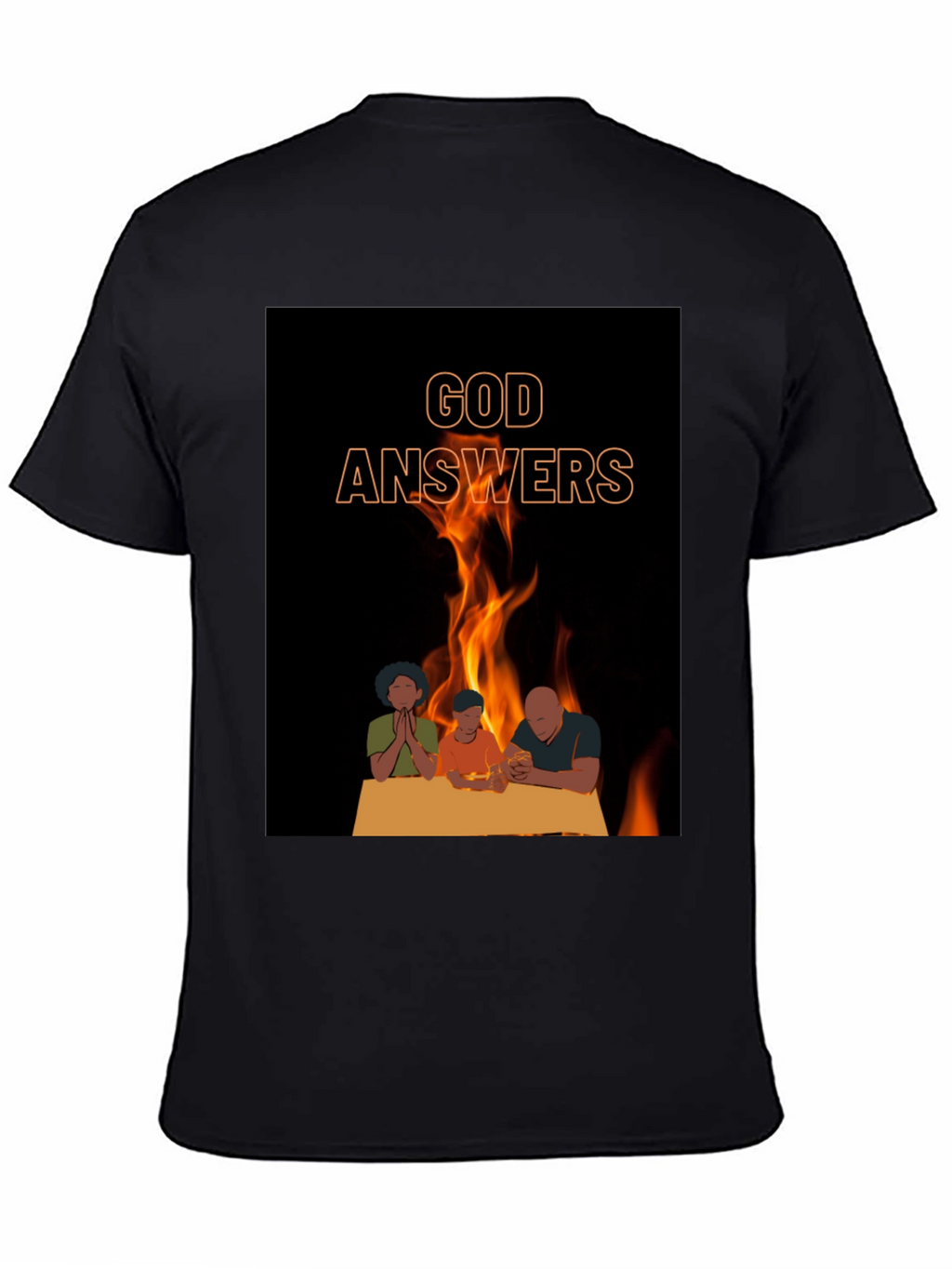 God Answers Graphic Tee - Family Prayer