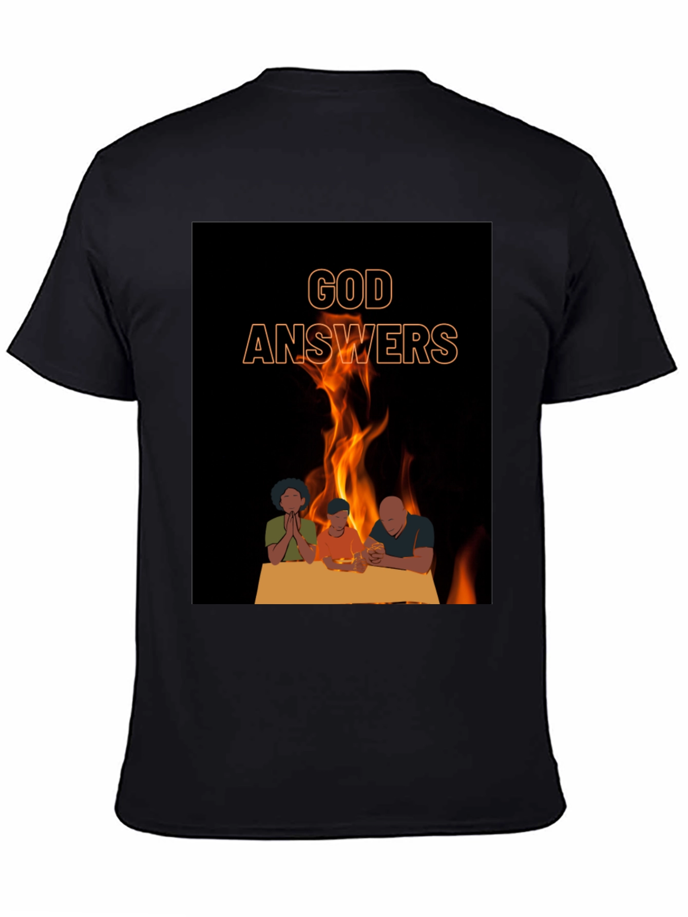 God Answers Graphic Tee - Family Prayer