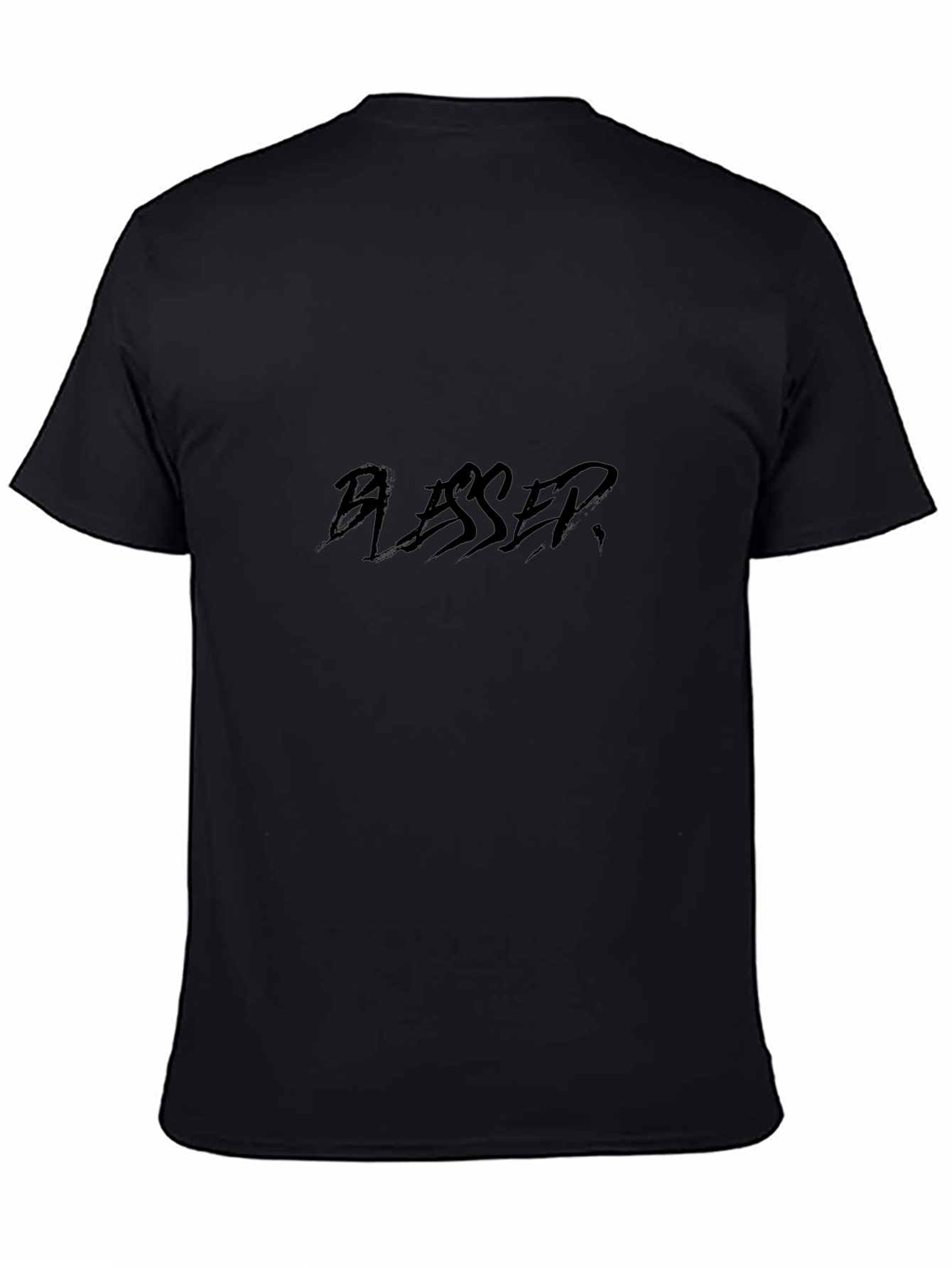 Blessed Black Graphic Tee - Stylish Comfort