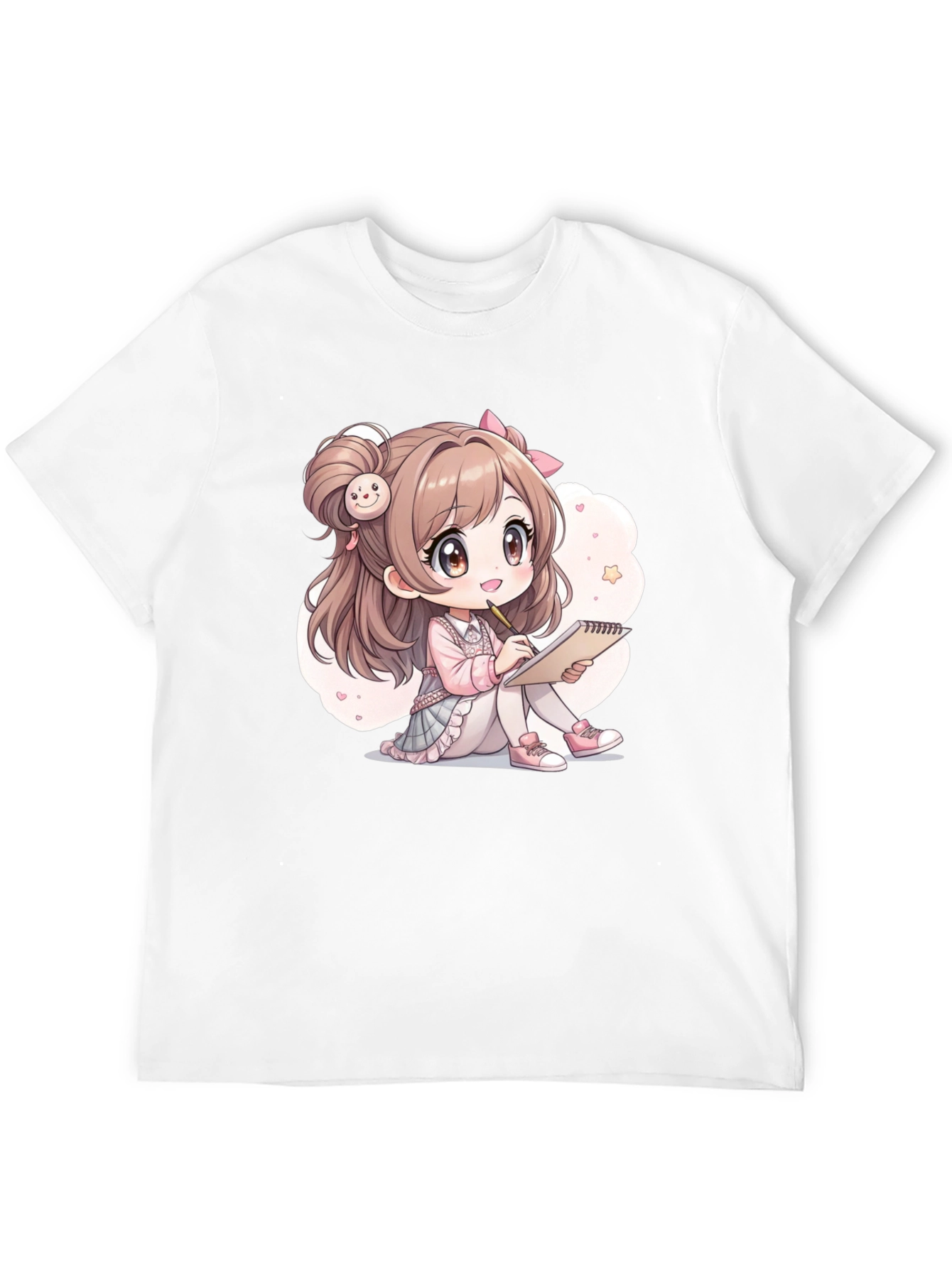 Kawaii Anime Girl Graphic Tee - Cute & Stylish!