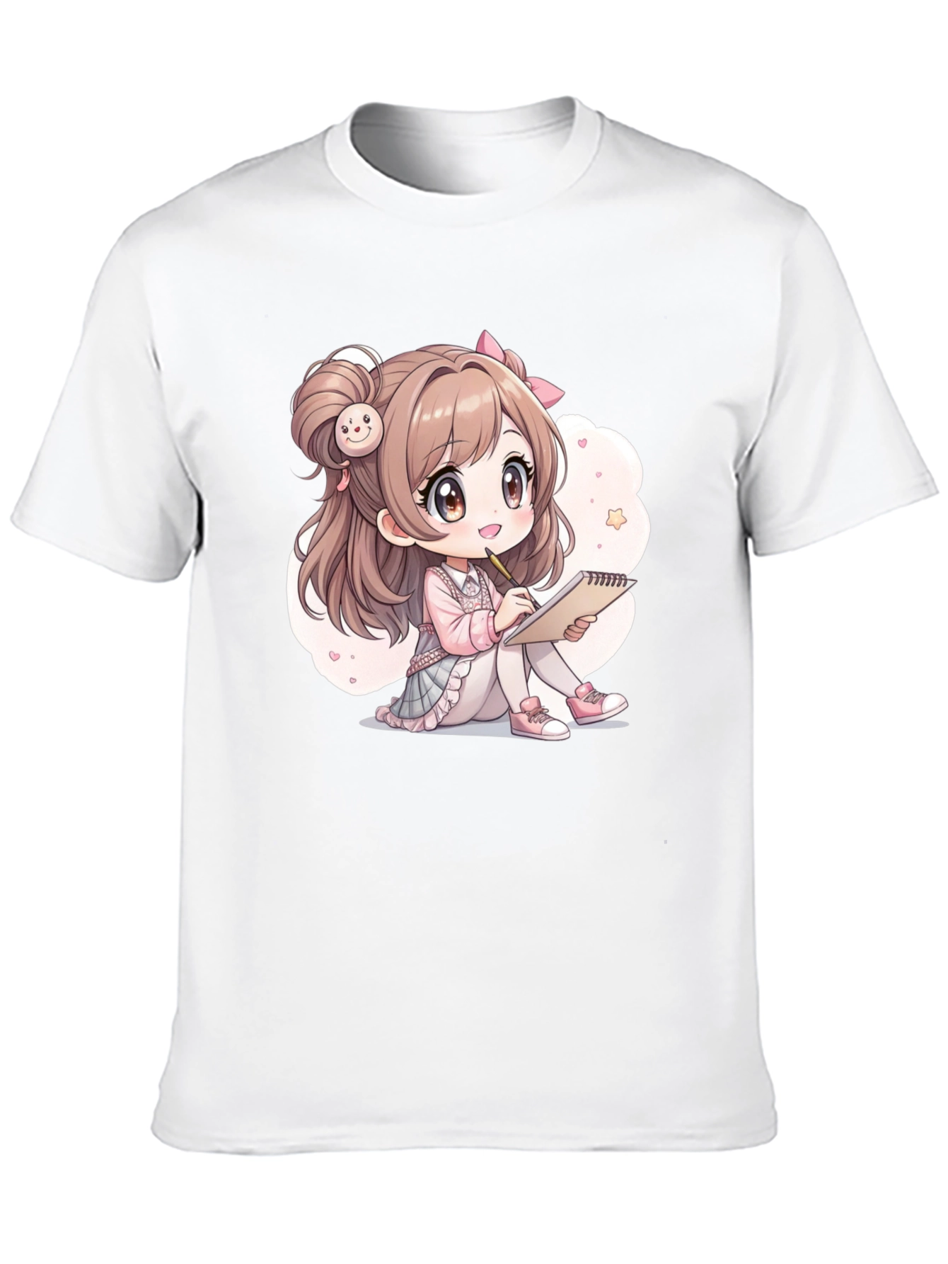 Kawaii Anime Girl Graphic Tee - Cute & Stylish!