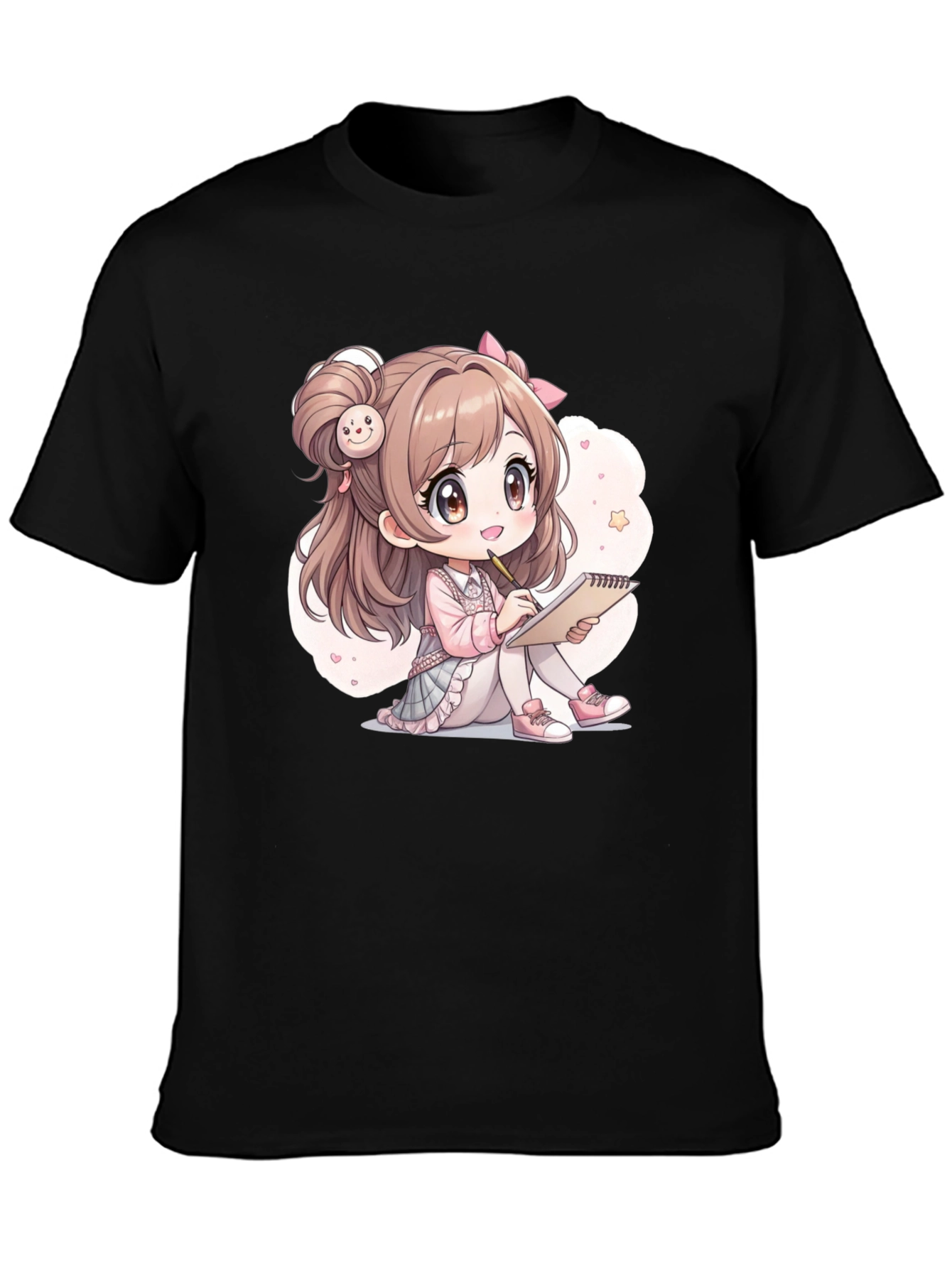 Kawaii Anime Girl Graphic Tee - Cute & Stylish!