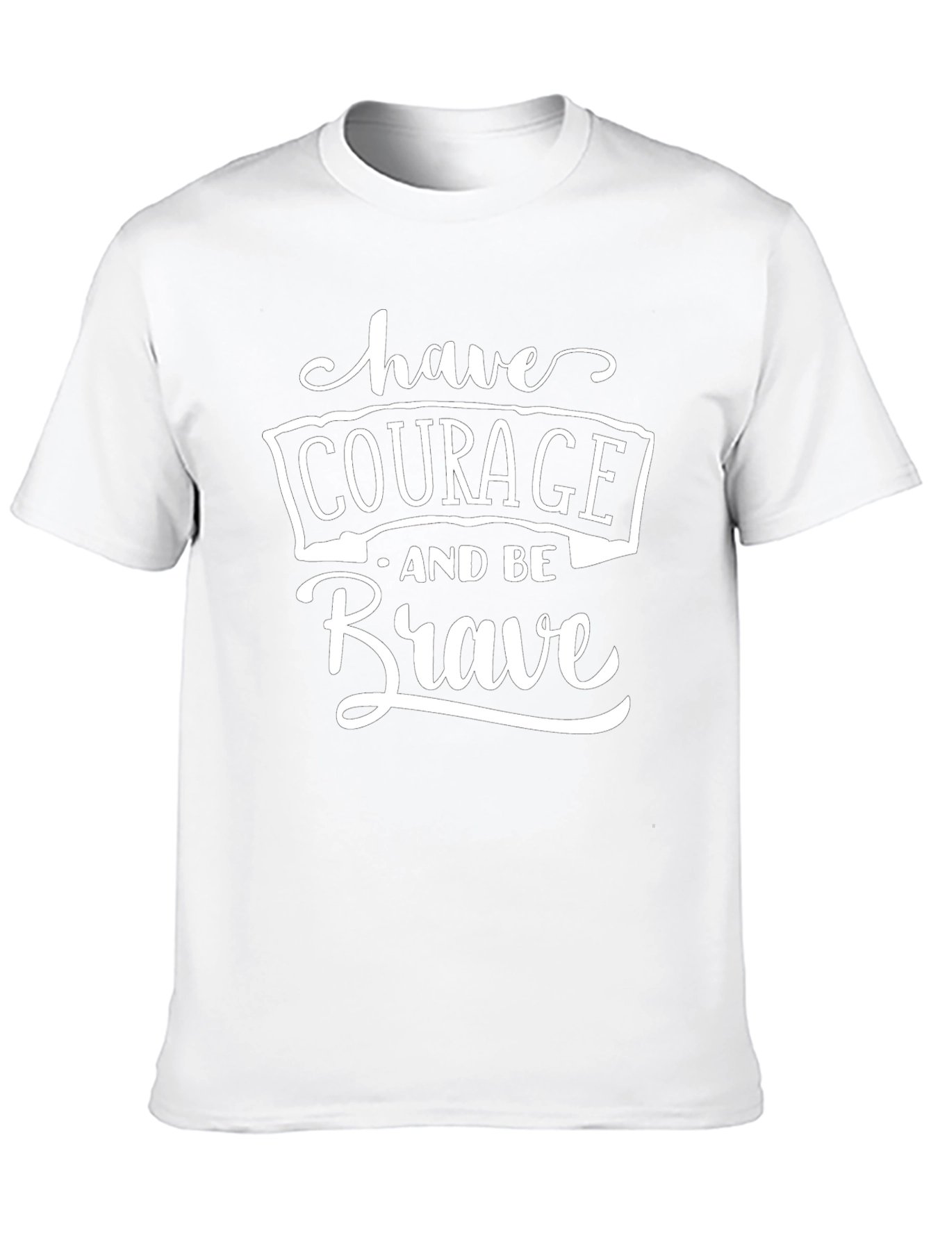Courage & Brave Graphic Tee - Black