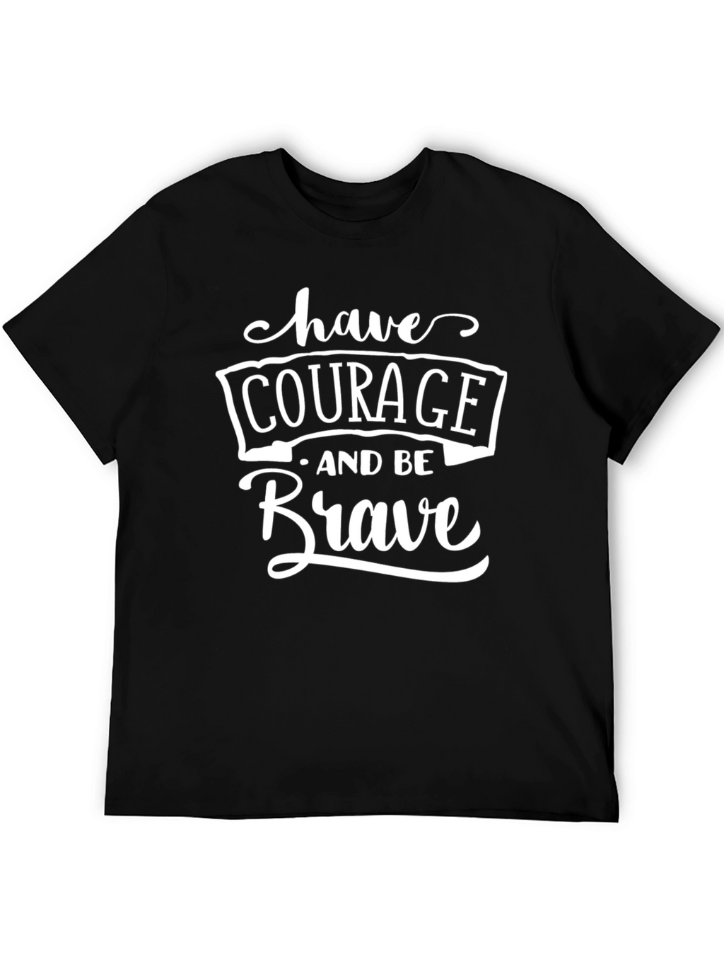 Courage & Brave Graphic Tee - Black