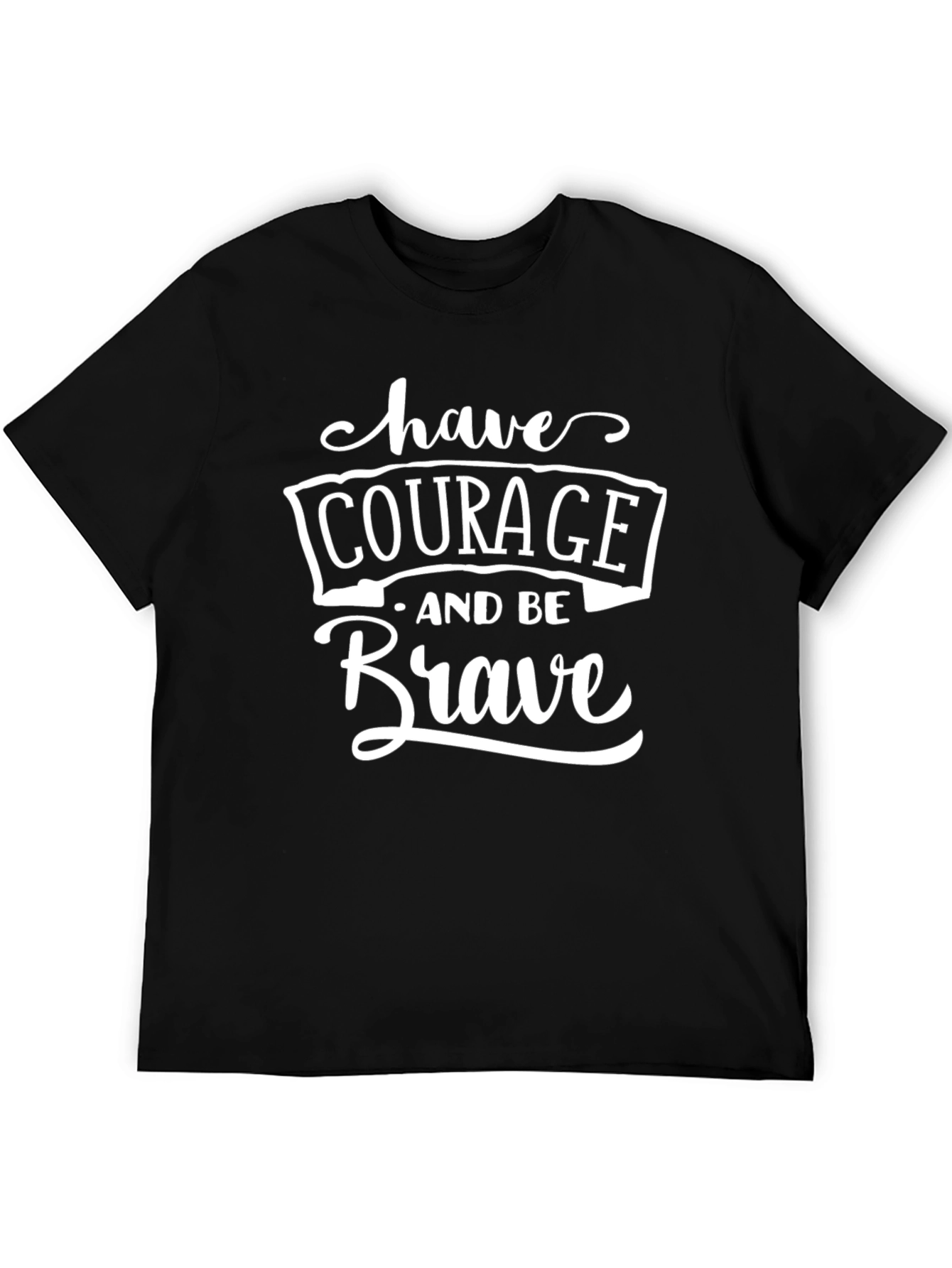 Courage & Brave Graphic Tee - Black