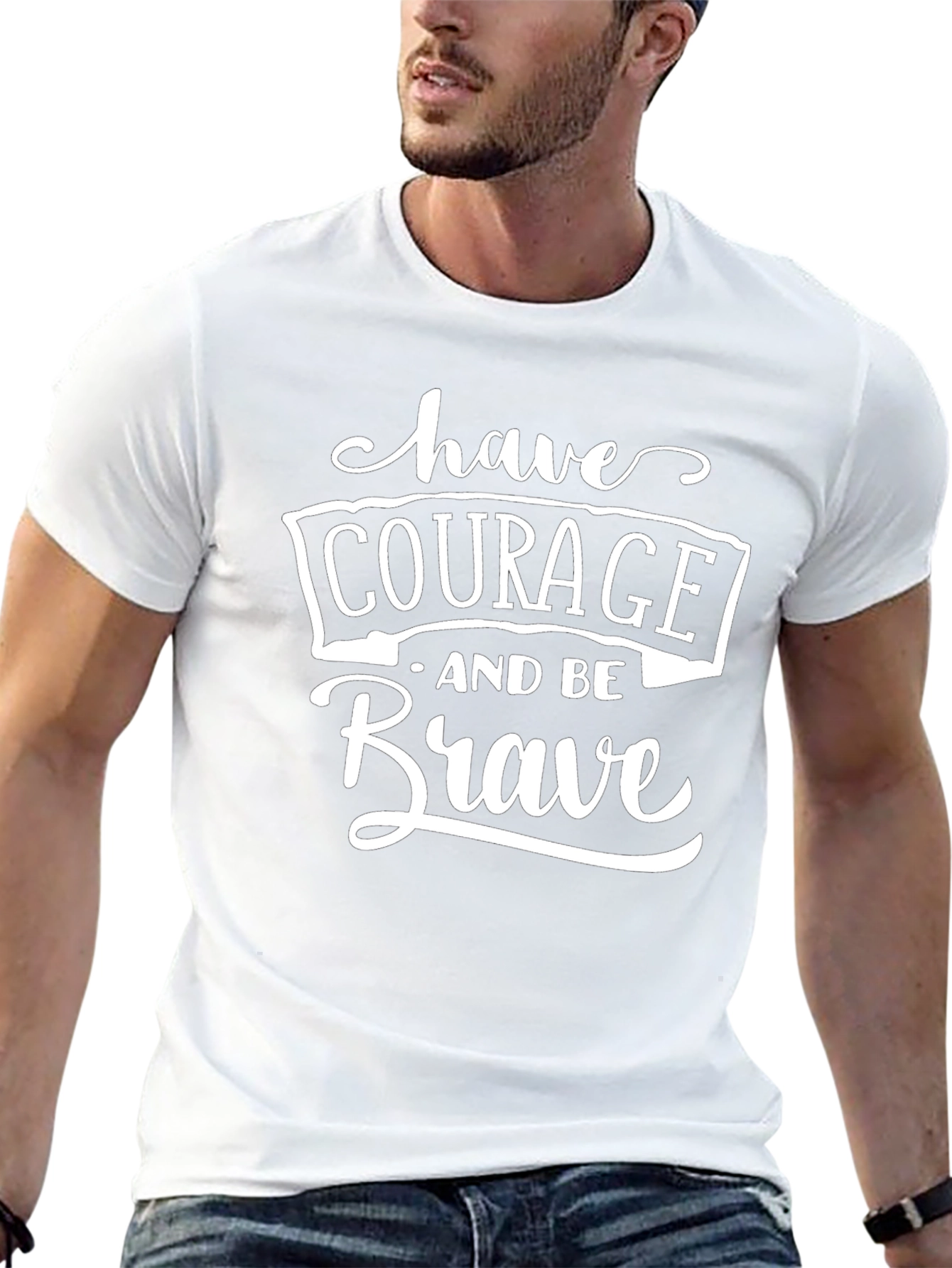 Courage & Brave Graphic Tee - Black