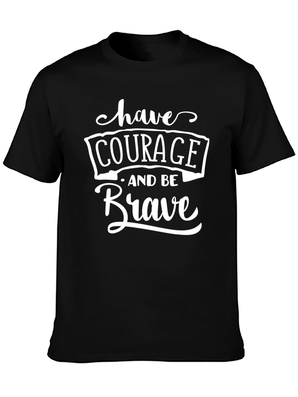 Courage & Brave Graphic Tee - Black