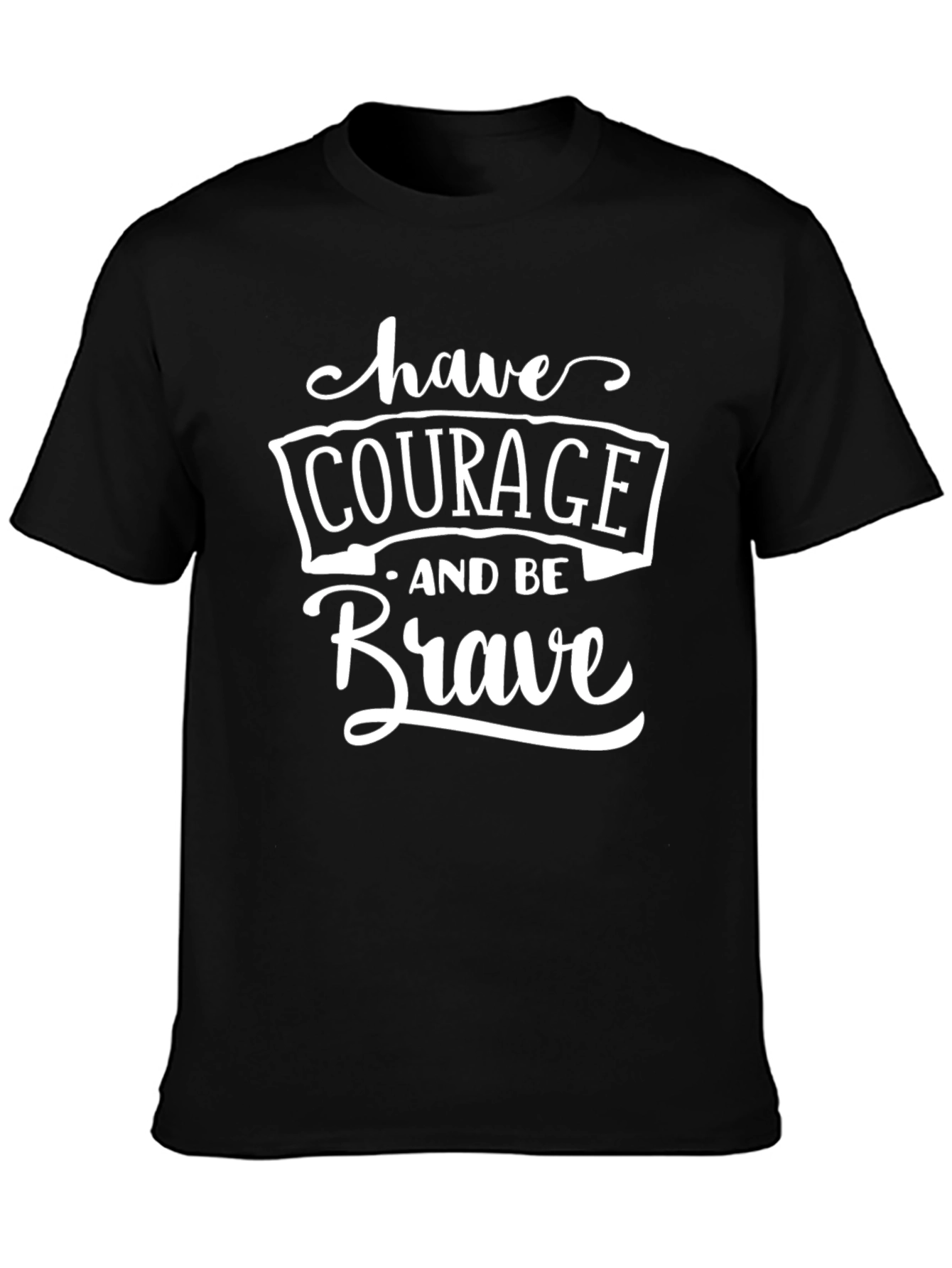Courage & Brave Graphic Tee - Black