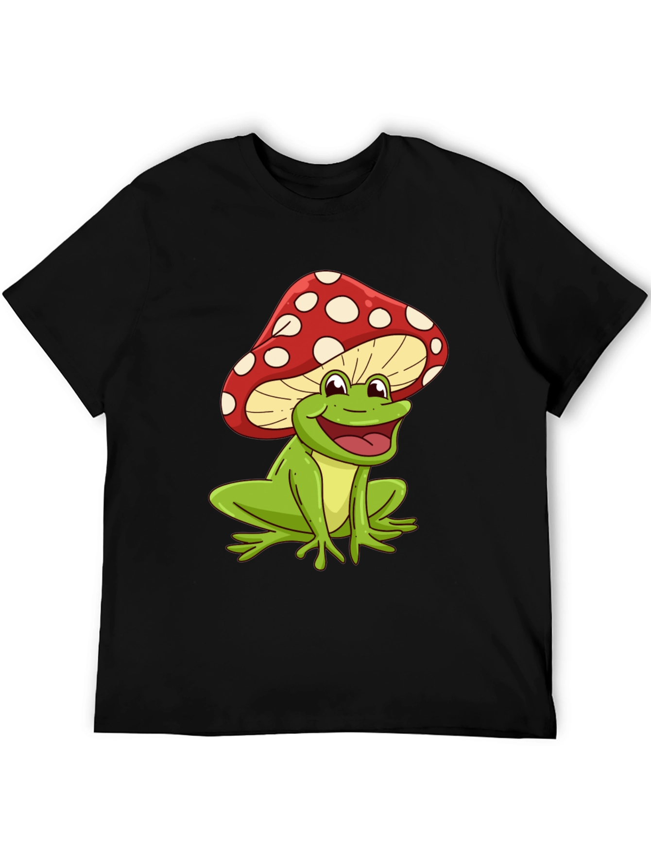 Mushroom Frog Graphic Tee - Funky Casual Style