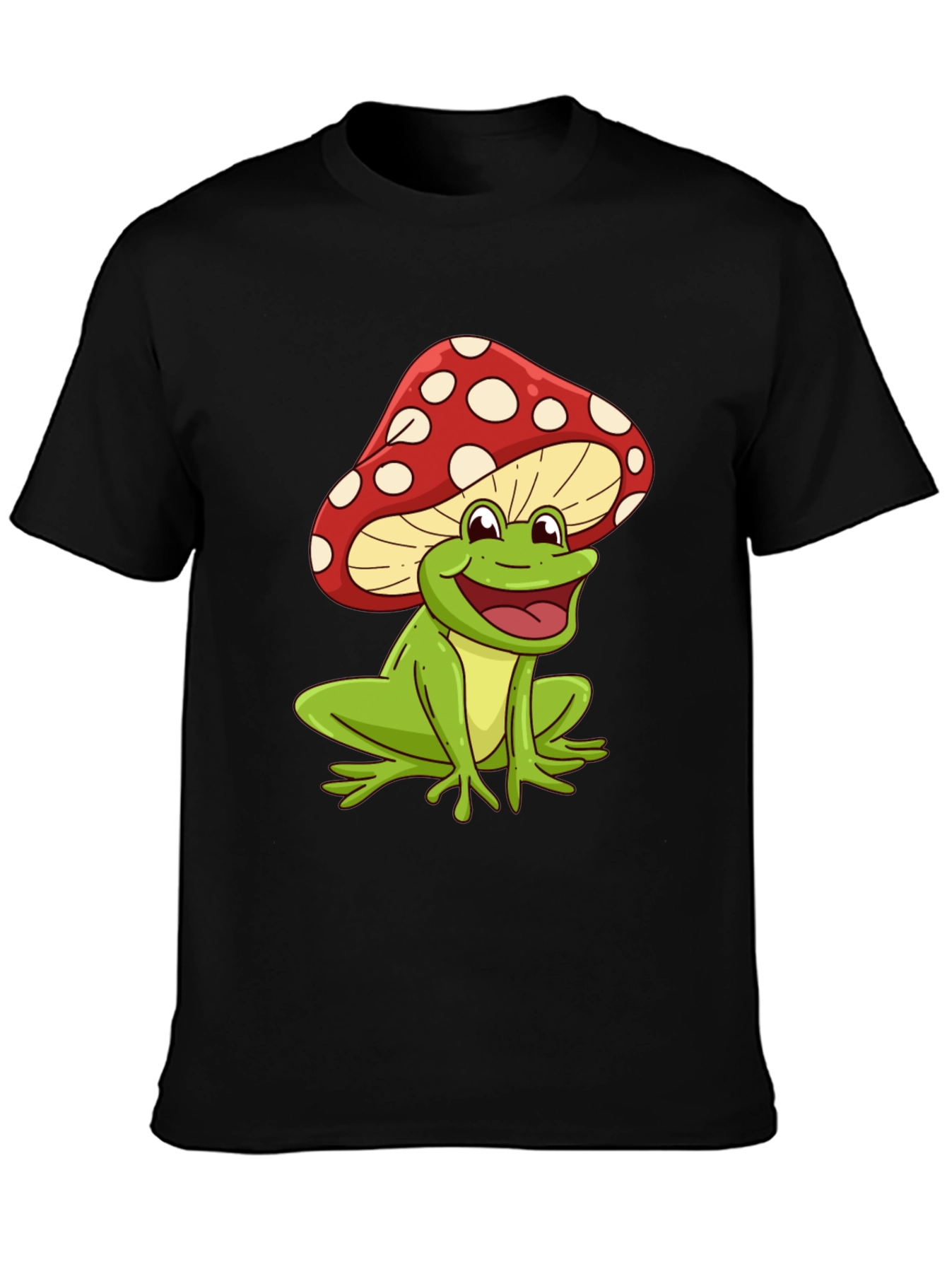 Mushroom Frog Graphic Tee - Funky Casual Style
