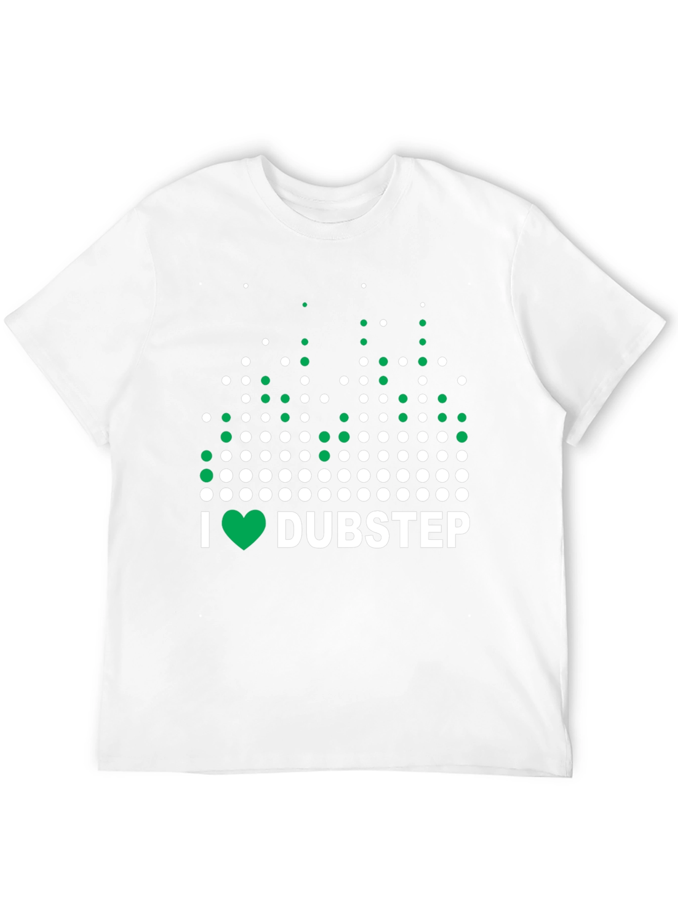 I Heart Dubstep Graphic Tee - Black Cotton T-Shirt