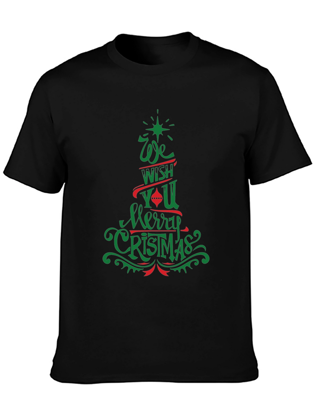 Festive Merry Christmas Graphic Tee