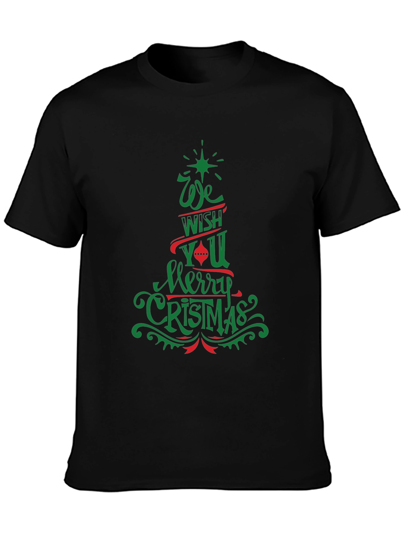 Festive Merry Christmas Graphic Tee