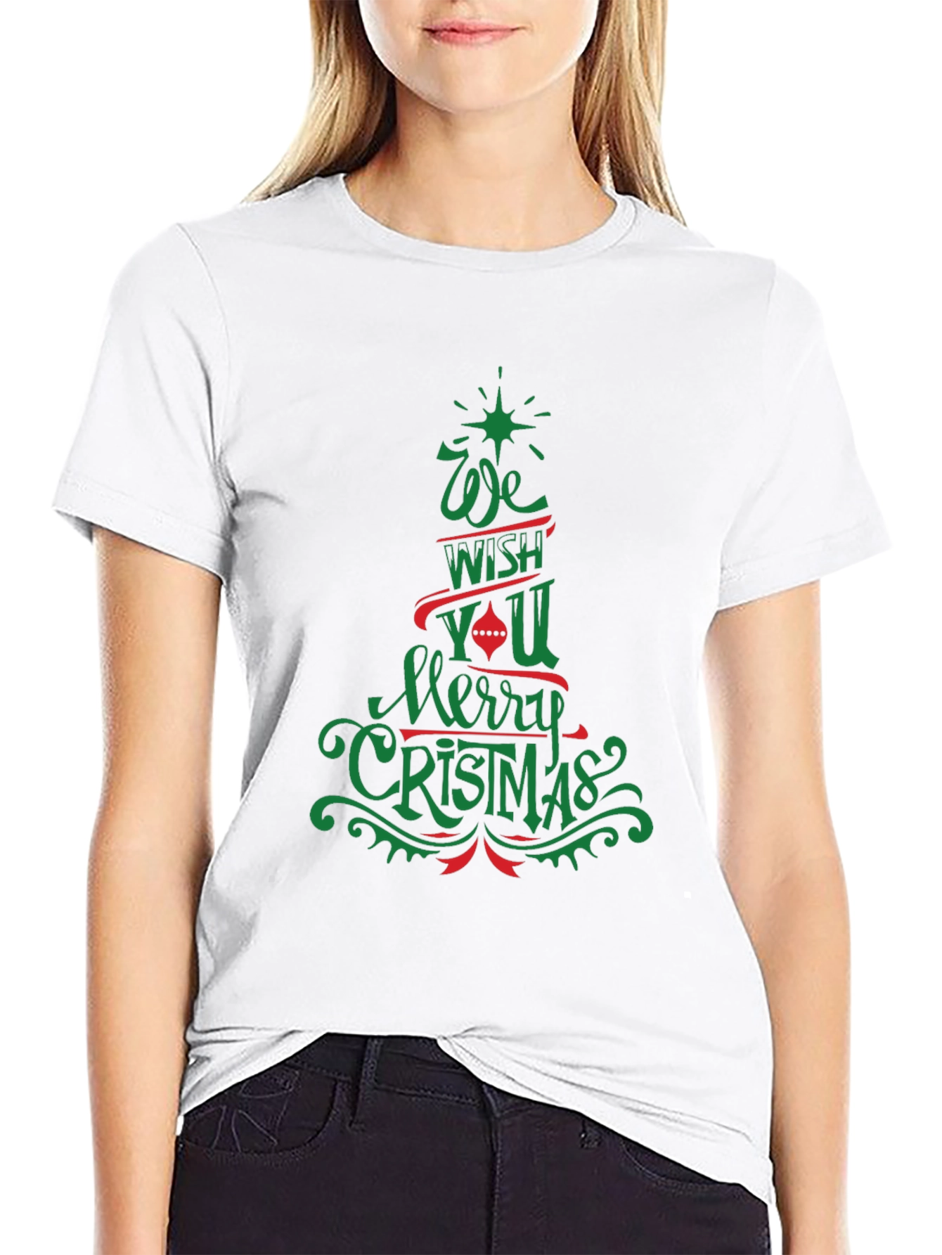 Festive Merry Christmas Graphic Tee