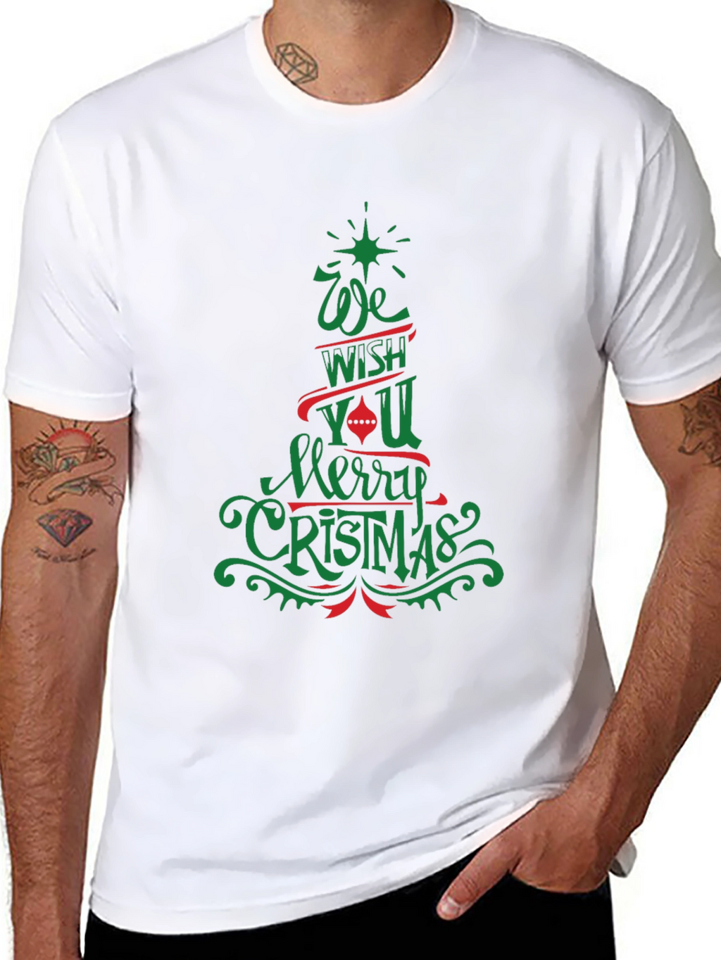 Festive Merry Christmas Graphic Tee