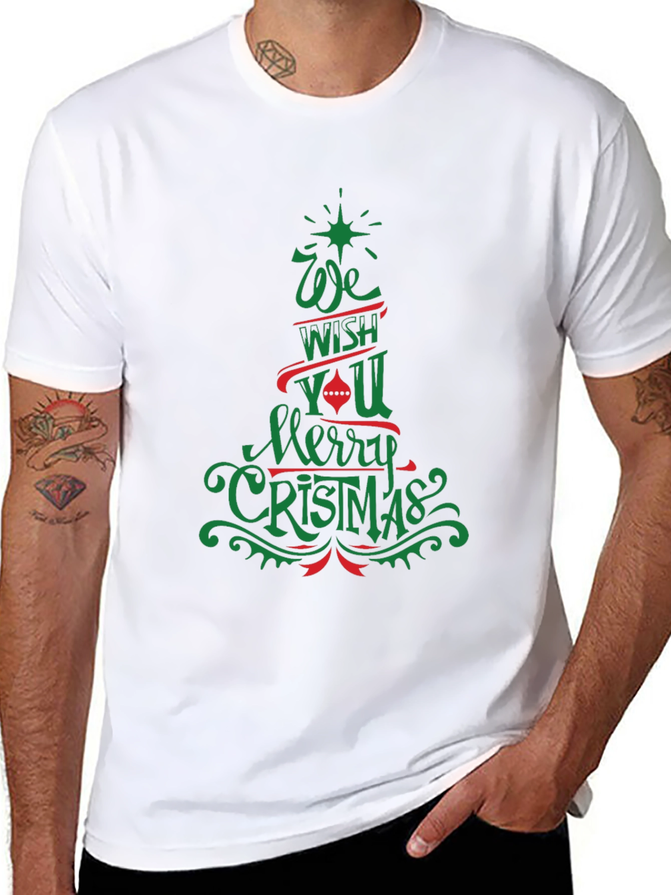 Festive Merry Christmas Graphic Tee