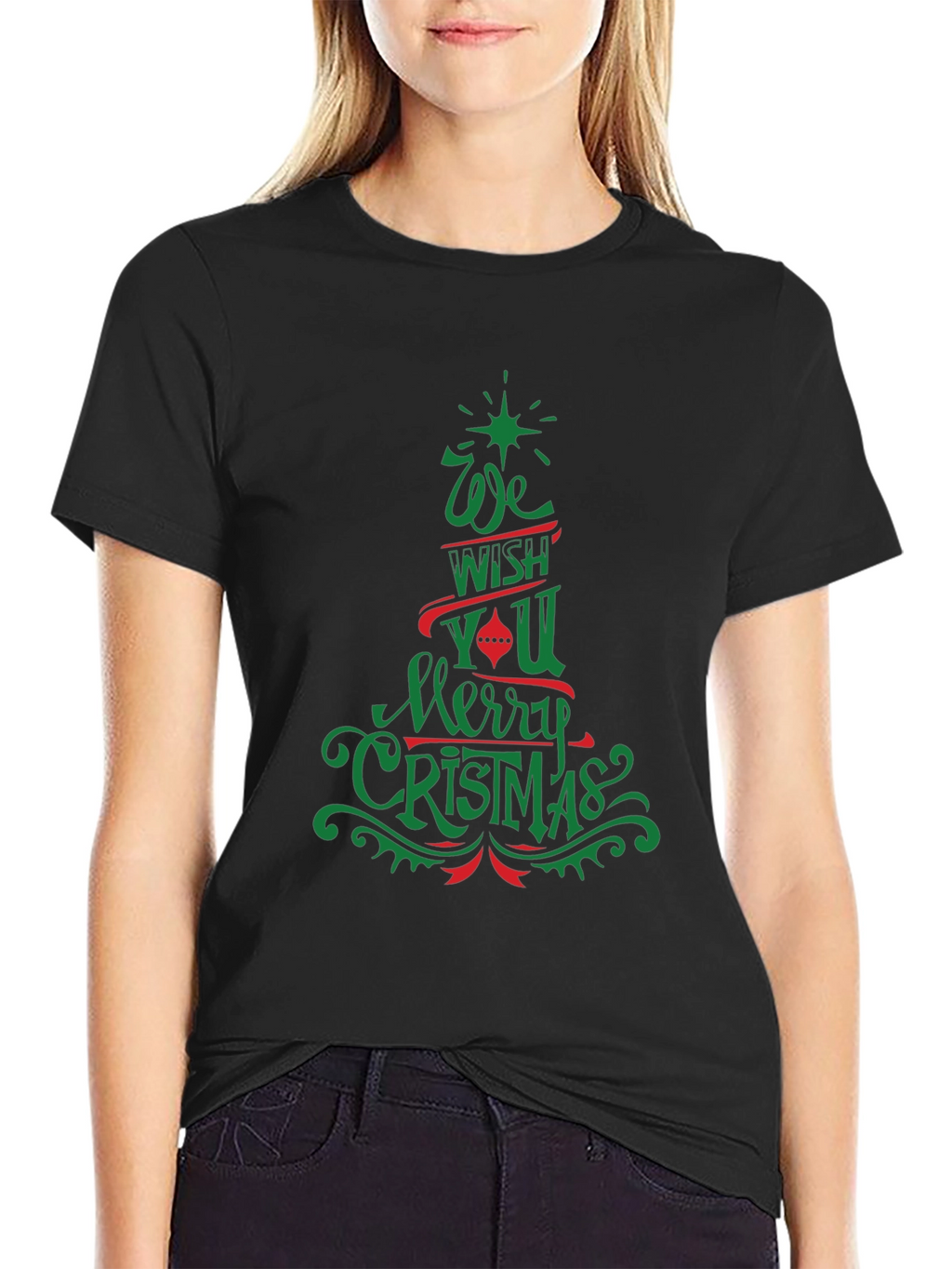 Festive Merry Christmas Graphic Tee