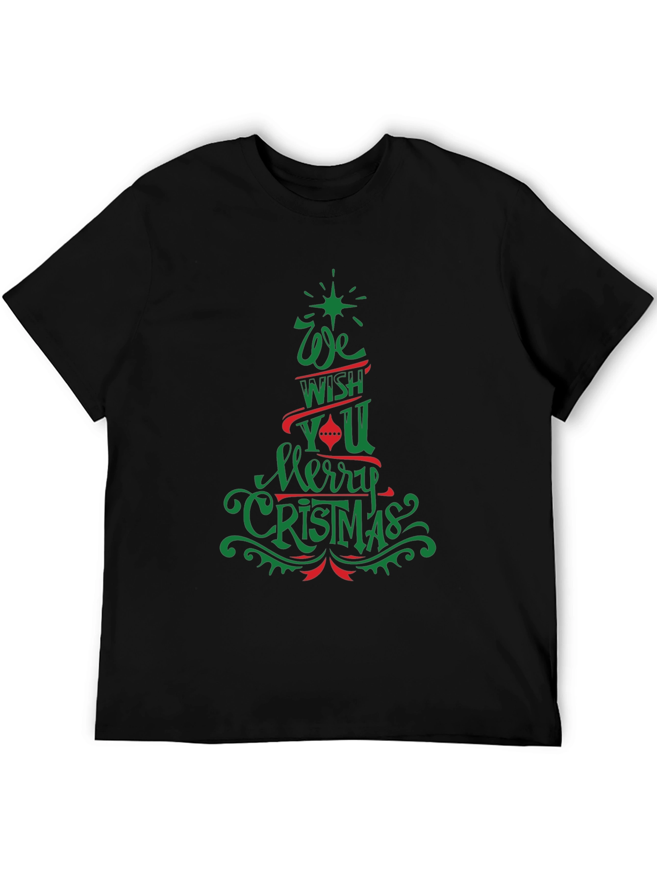 Festive Merry Christmas Graphic Tee