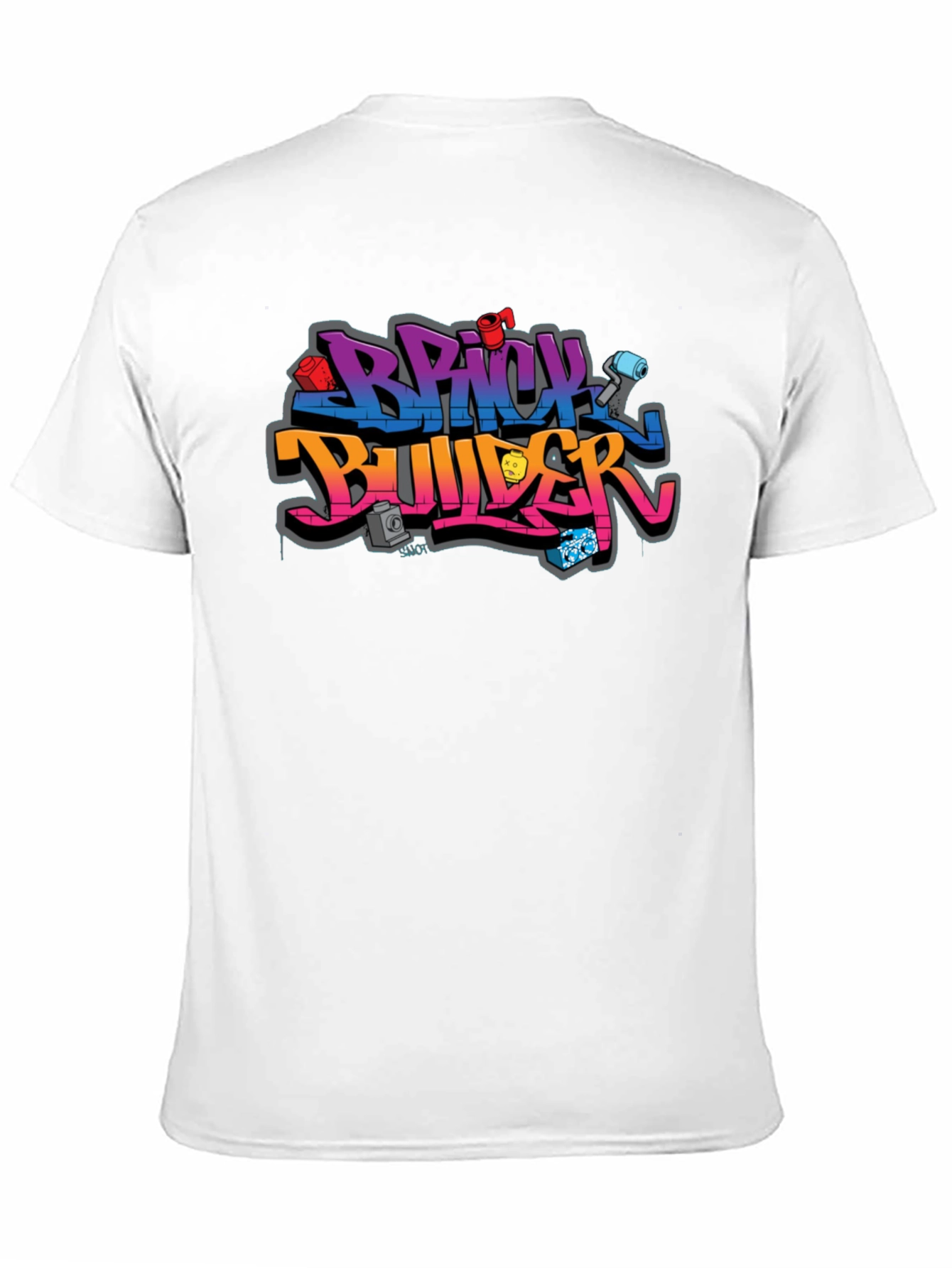 Brick Builder Graphic T-Shirt - Building Block Fan Apparel