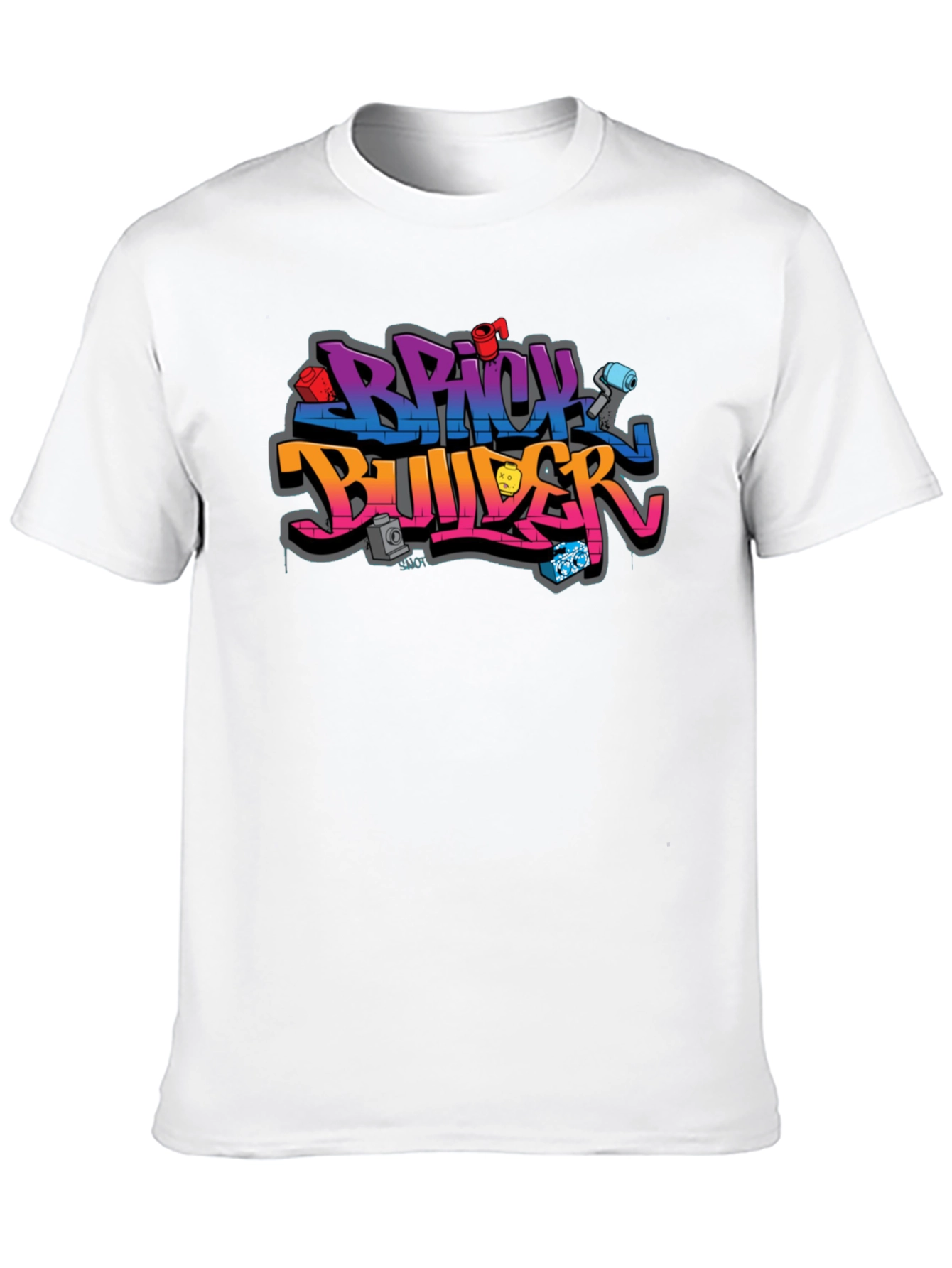 Brick Builder Graphic T-Shirt - Building Block Fan Apparel