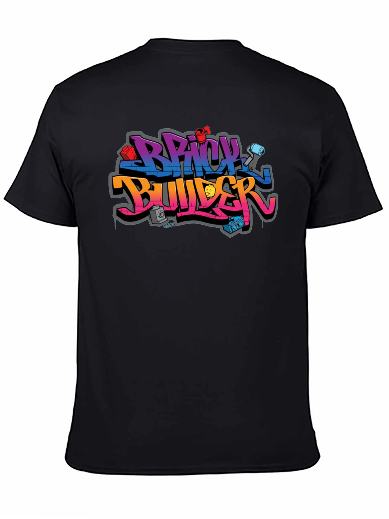 Brick Builder Graphic T-Shirt - Building Block Fan Apparel