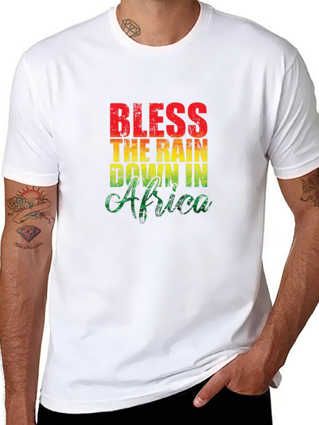 Bless The Rain In Africa T-Shirt Black