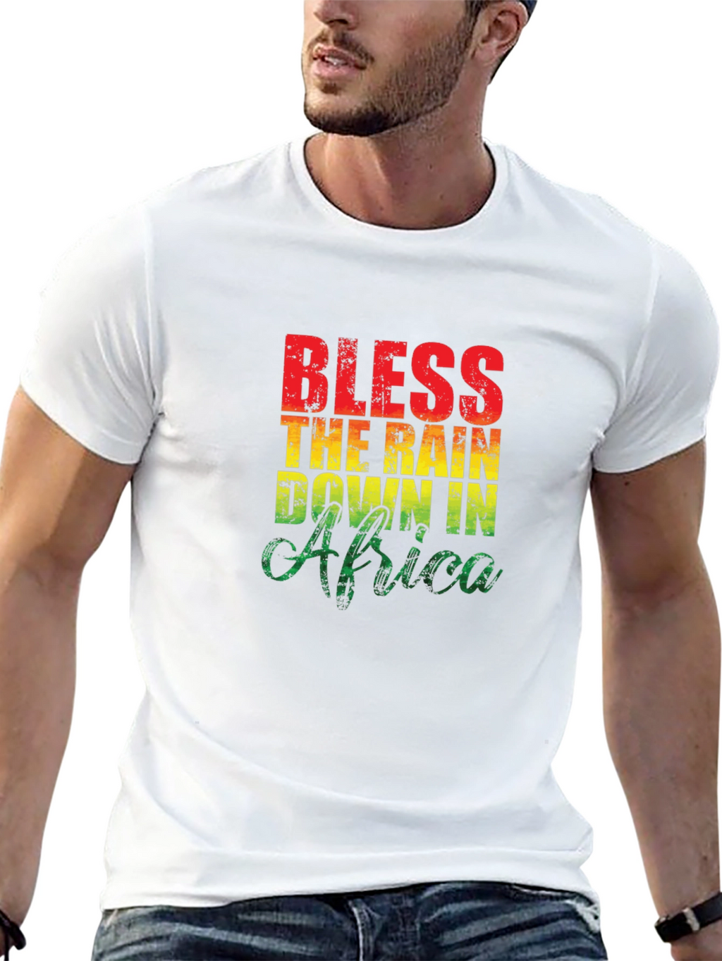 Bless The Rain In Africa T-Shirt Black