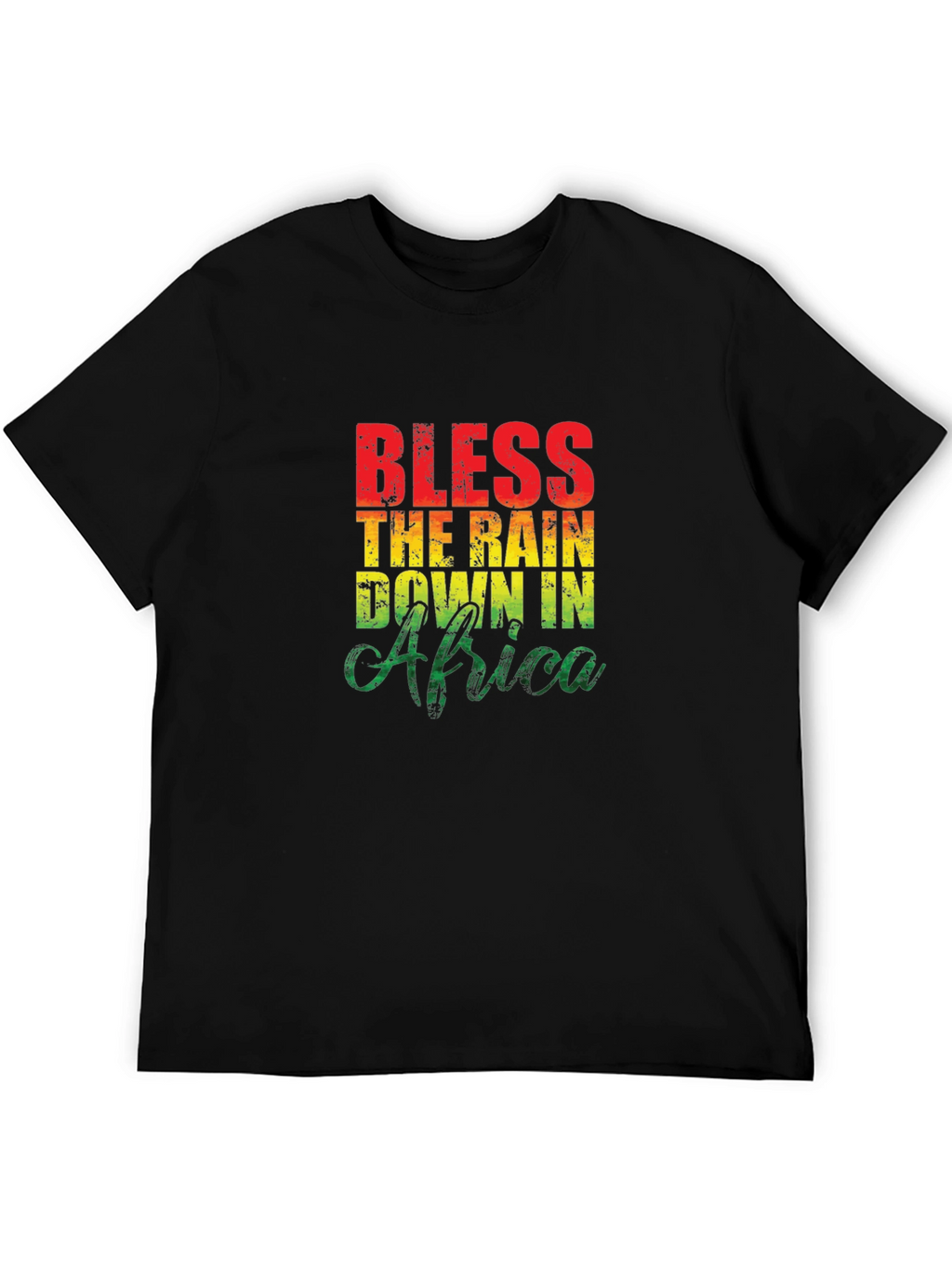 Bless The Rain In Africa T-Shirt Black
